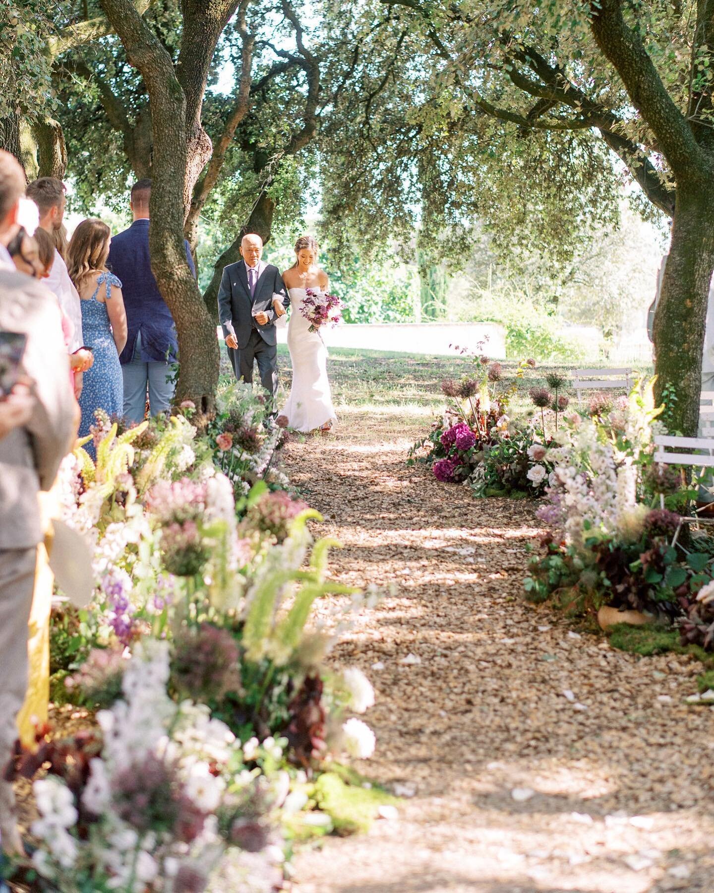 Getting married in a enchanted forest 🌳

Throwback on this &laquo; growing from the ground &raquo; purple ceremony aisle at T &amp; B  weddings in the forest of the beautiful @lesdomainesdepatras &hellip;

We want to see more  forest ceremony not yo