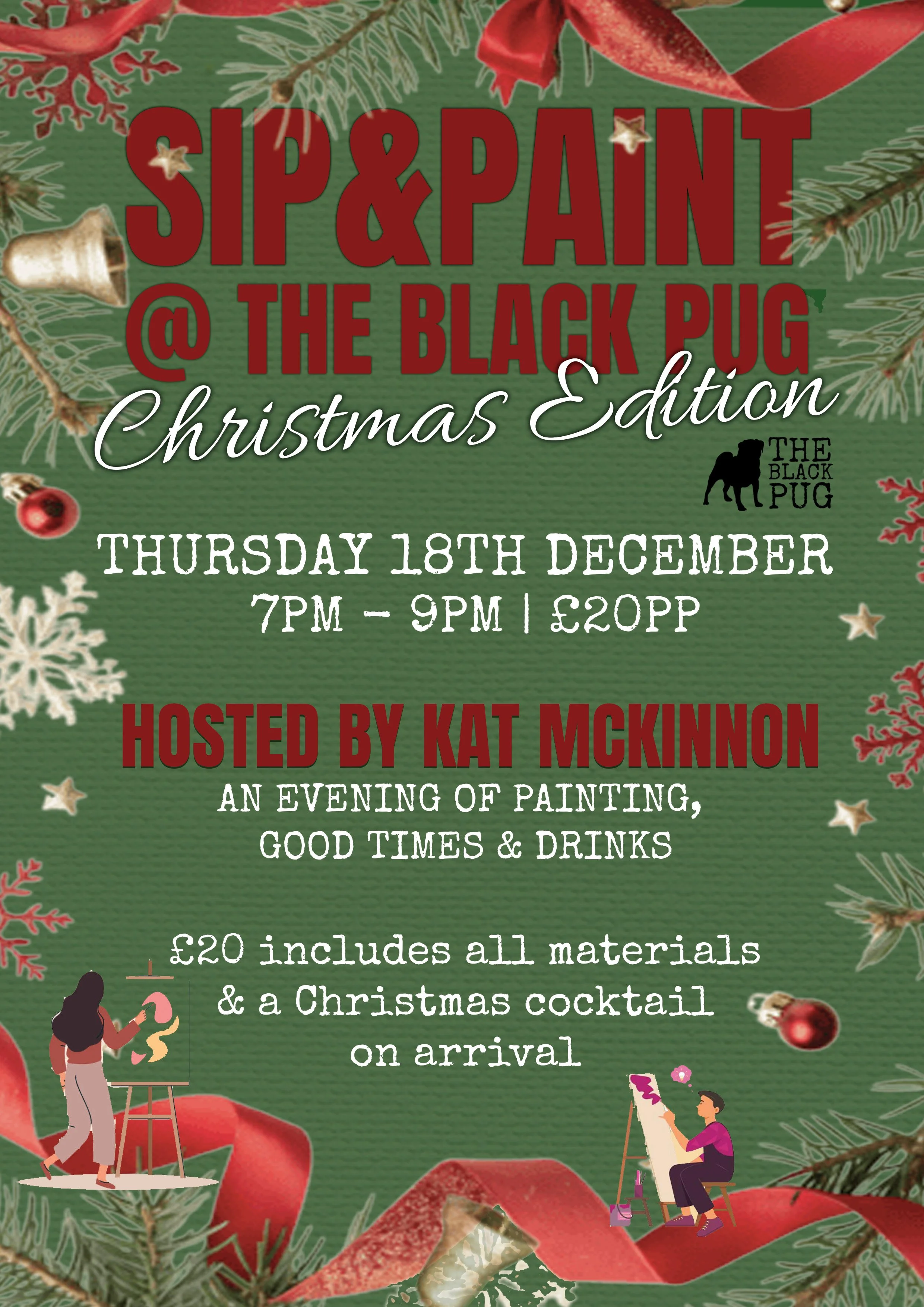 Sip &amp; Paint - Christmas Edition 