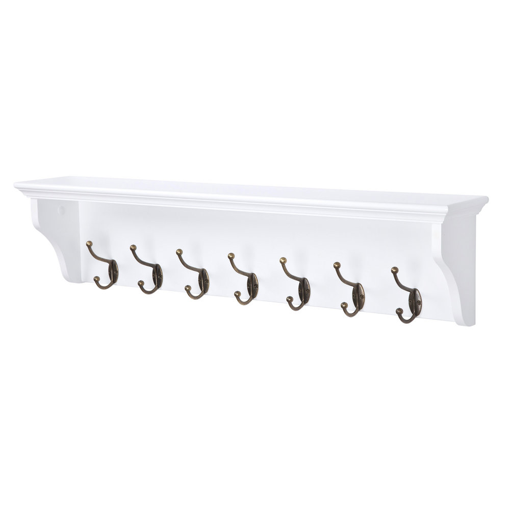 77077_Richmond_7-hook_Coat-Rack_Wall-mounted-Shelf-Entryway_Bathroom_Lounge_Nursery_White-Wood_4000x4000