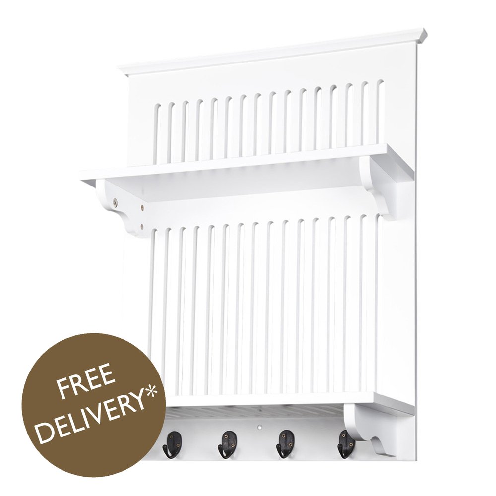 **CLEARANCE** Aston White Plate Rack // NEW + REPACKAGED