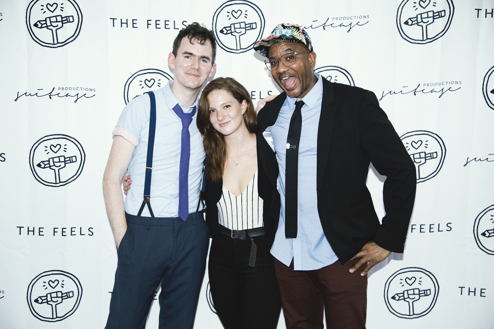  Tim Manley, Camden Elizabeth of Suitcase Productions, and Naje Lataillade, at THE FEELS: BRAVE HOUSE screening at New York City’s IFC Center 
