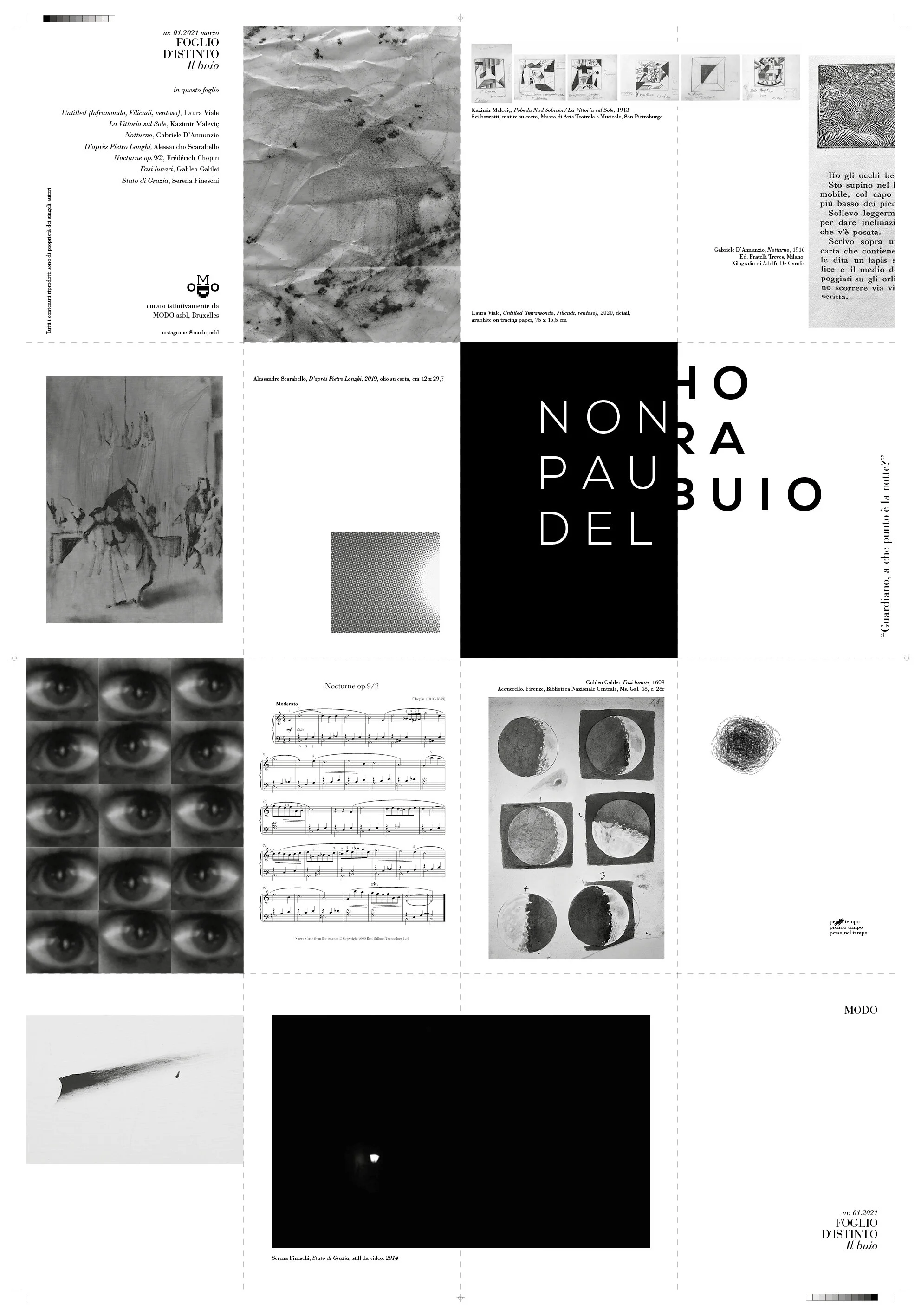 Foglio D. Istinto: rivista d’artista in forma di manifesto nelle  strade di Siena