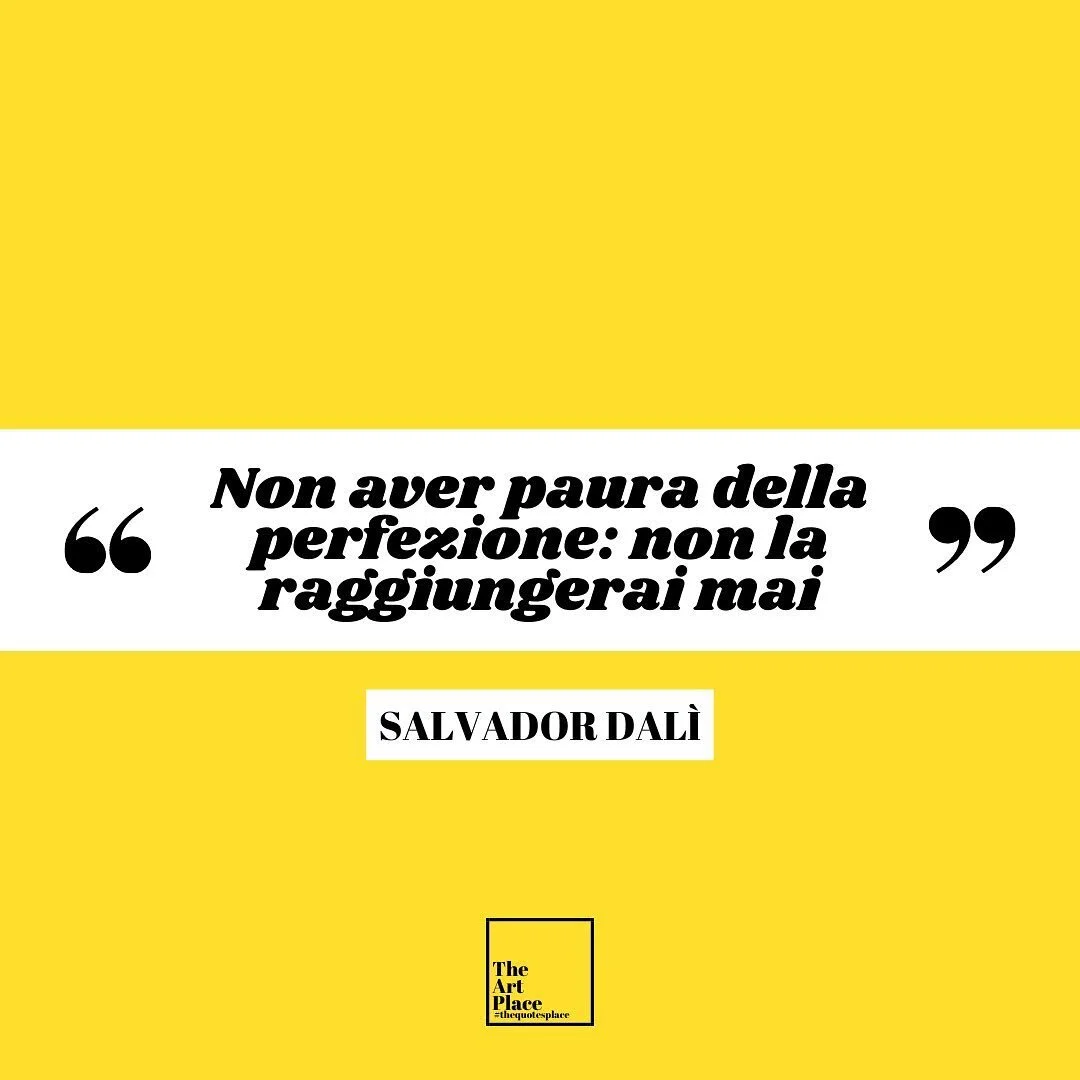 #thequotesplace x Salvador Dal&igrave; 

Cosa pensi di questa citazione?
Che tipo sei tu? Rincorri la perfezione?

Faccelo sapere nei commenti 👇🏻 
-
#thequotesplace x Salvador Dal&igrave;

What do you think of this quote?
What type are you? Are you