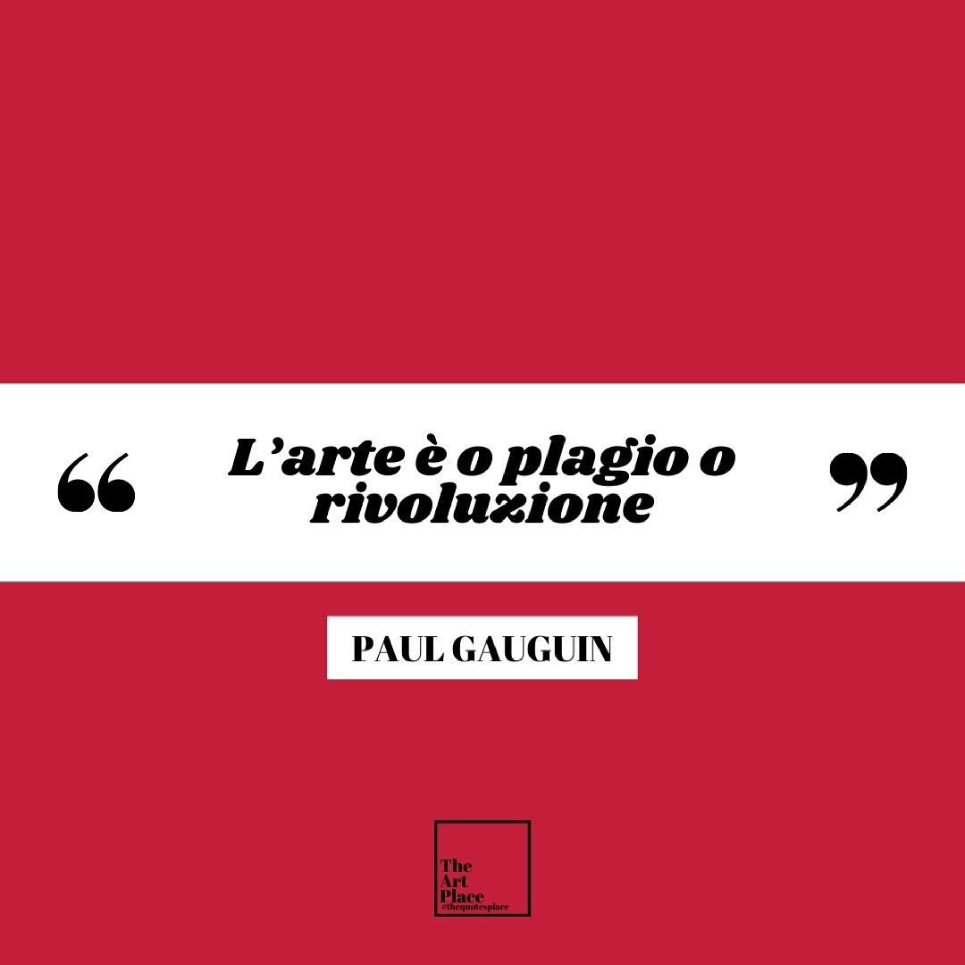 #thequotesplace x Paul Gauguin

Cosa pensi di questa citazione?
Se hai una frase del cuore da suggerire faccelo sapere nei commenti 👇🏻
-
#thequotesplace x Paul Gauguin

What do you think of this quote?
If you have a favorite phrase to suggest let u