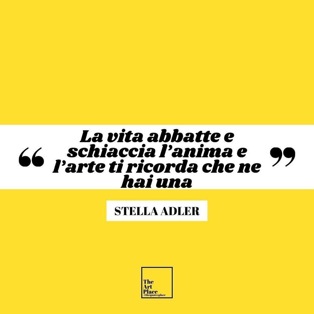 #thequotesplace x Stella Adler
 
Voi cosa ne pensate l&rsquo;arte ha veramente questo potere? 
Faccelo sapere nei commenti
👇🏻
-
#thequotesplace x  Stella Adler

What do you think art really has this power?
Let us know in the comments
👇🏻