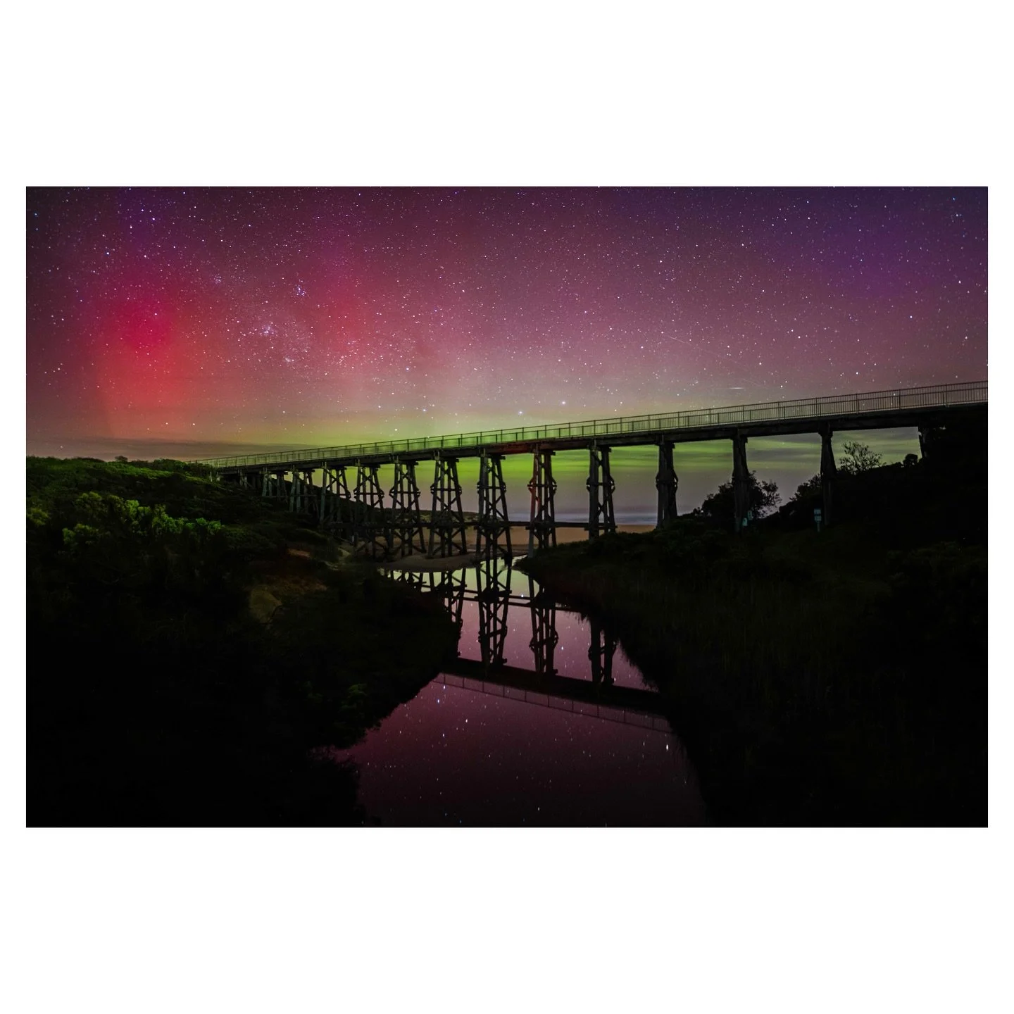 Aurora Australis 12/11/25

First time seeing the Southern Lights.

Largely invisible to the naked eye, the camera really captures the light.

#aurora #auroraaustralis #astrophotography