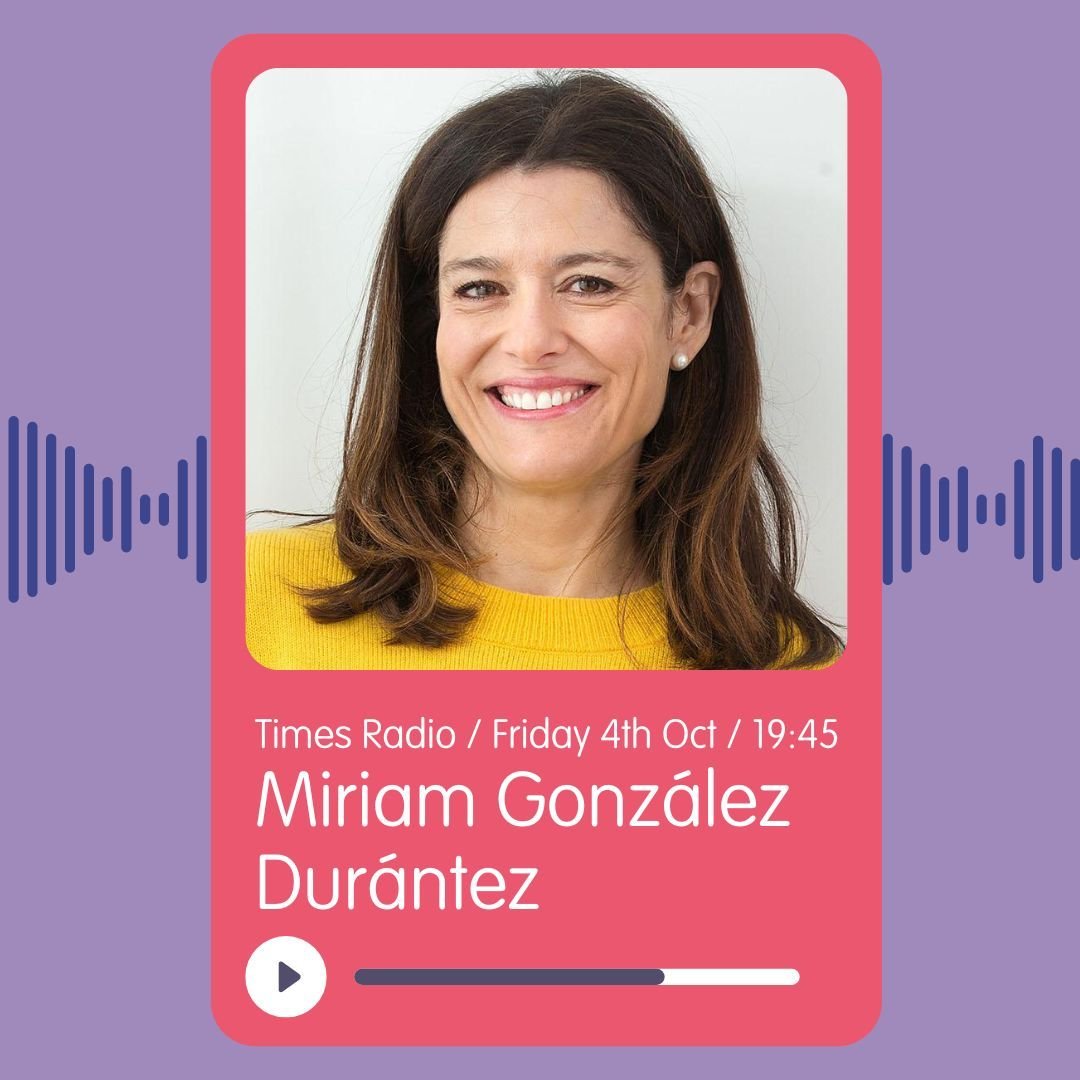 TONIGHT! On Friday 4th October our Founder and Chair @miriamgonzalezdurantez will be live on @TimesRadio at 19:45 (BST) to talk all things #ThislittleGirlIsMe

📻 Listen live https://thetimes.co.uk/radio or catch up soon after.