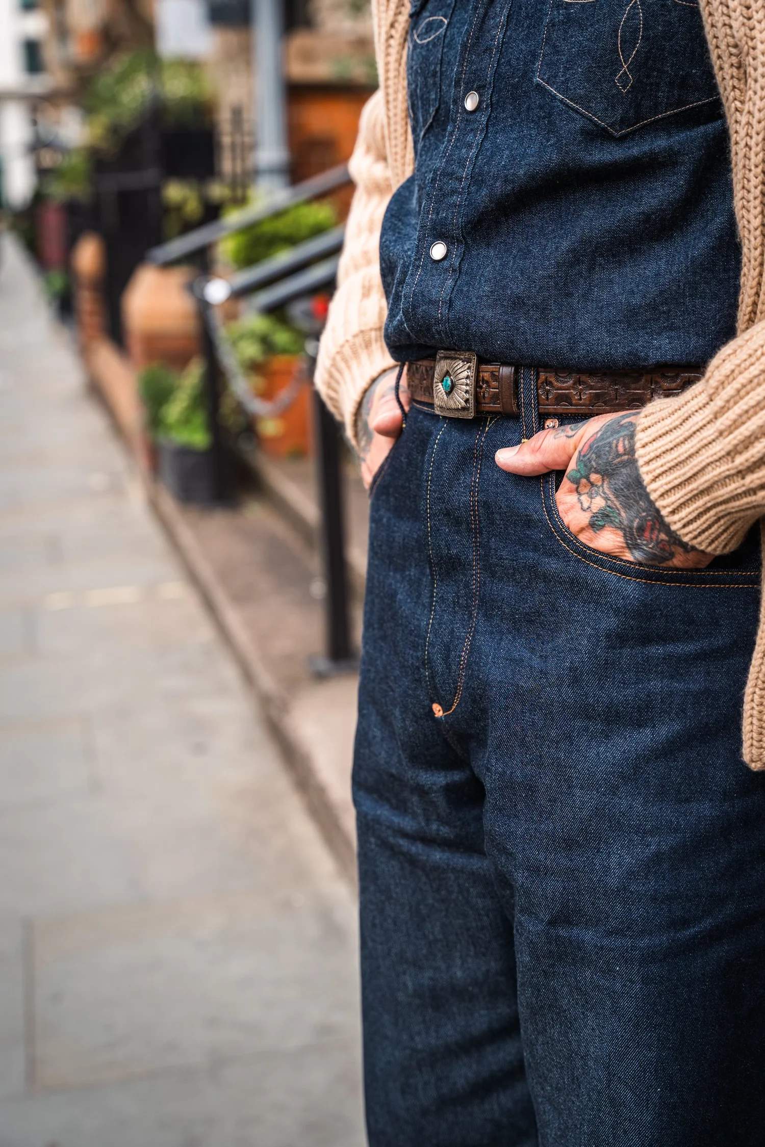 United Overalls ED-2 Cinch Back Selvedge Denim — United Overalls