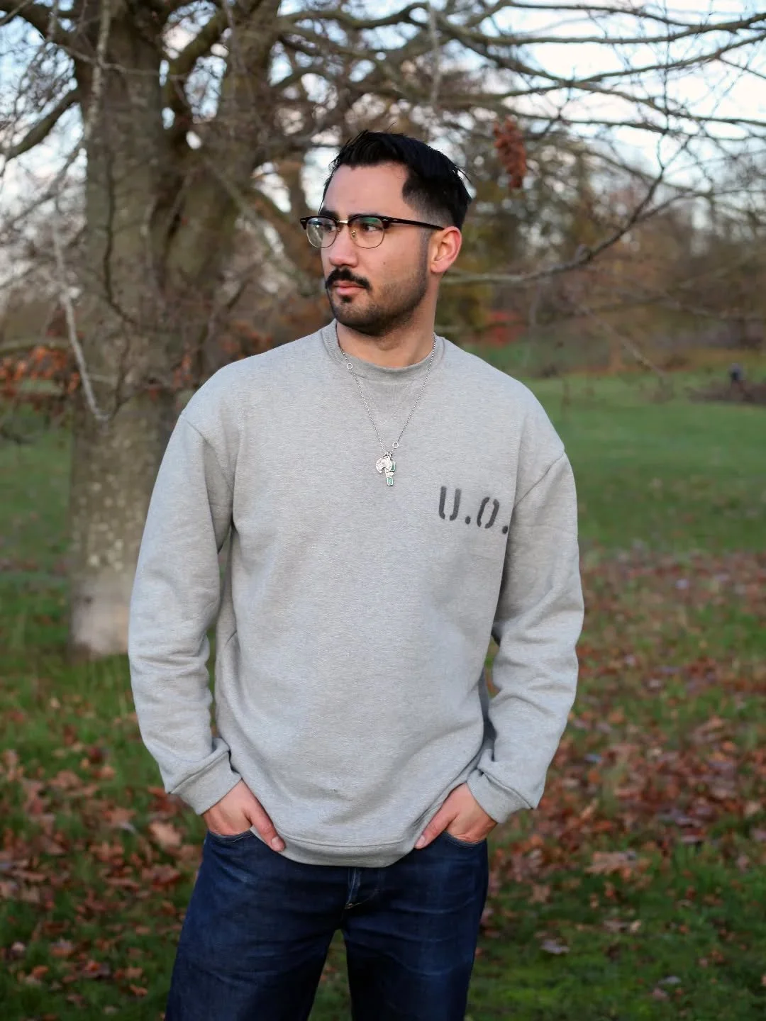 Available now on our website - the British Stencil Sweatshirt

British woven 535gsm French Terry fabric made with 100% Organic Cotton, constructed in Greenwich then given our company initials using a stencil made on an original WW2 US Navy stencil ma