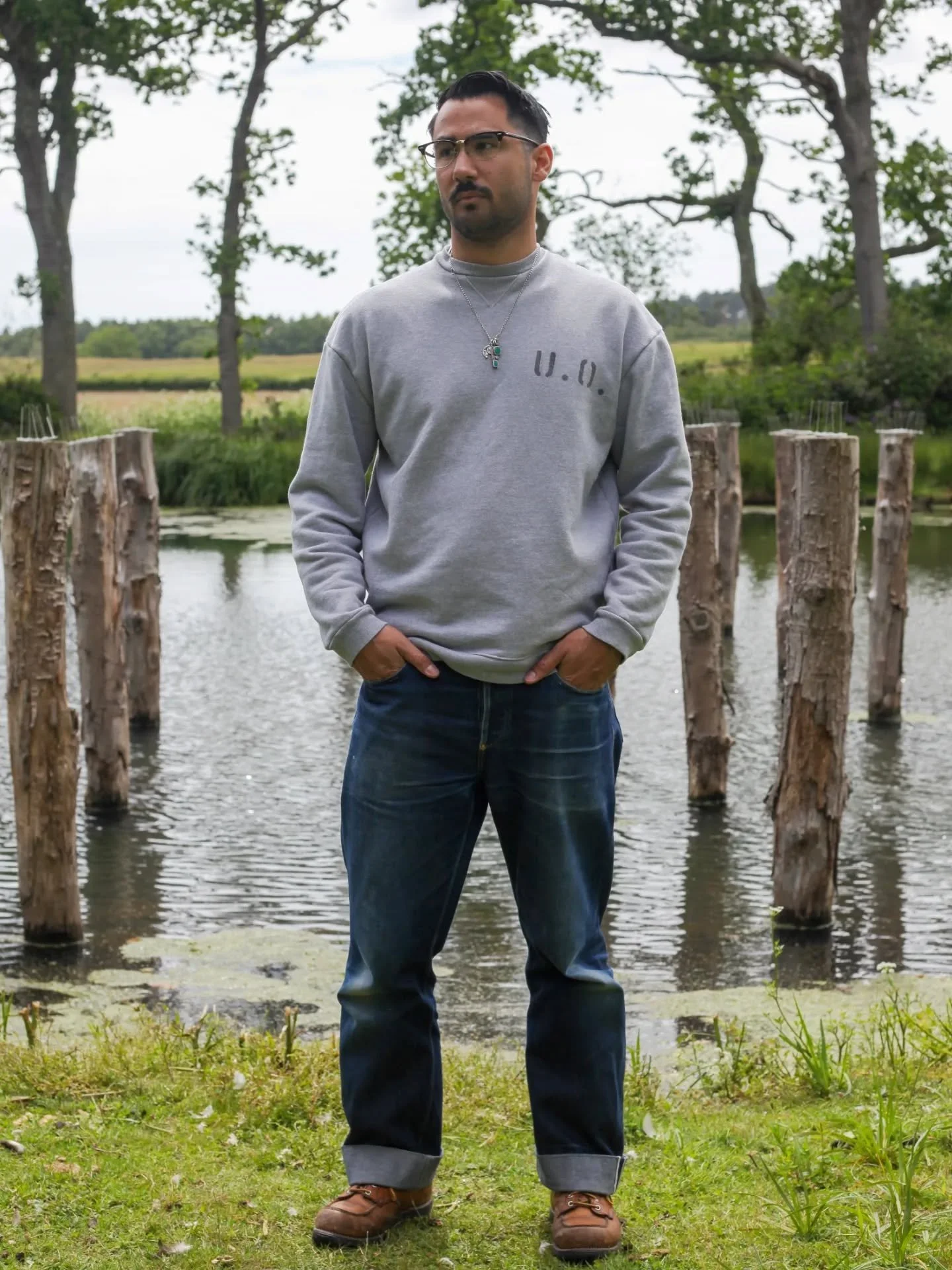 Our British heavyweight sweatshirt out and ab