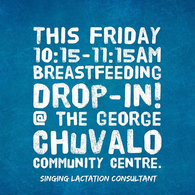 This Friday 10:15-11:15am
Breastfeeding drop-in! 
@ the George Chuvalo Community Centre. 
Come ask your questions and get support from an International Board Certified Lactation Consultant (IBCLC). #nancysinglaibclc #torontomoms #torontomommies#breas