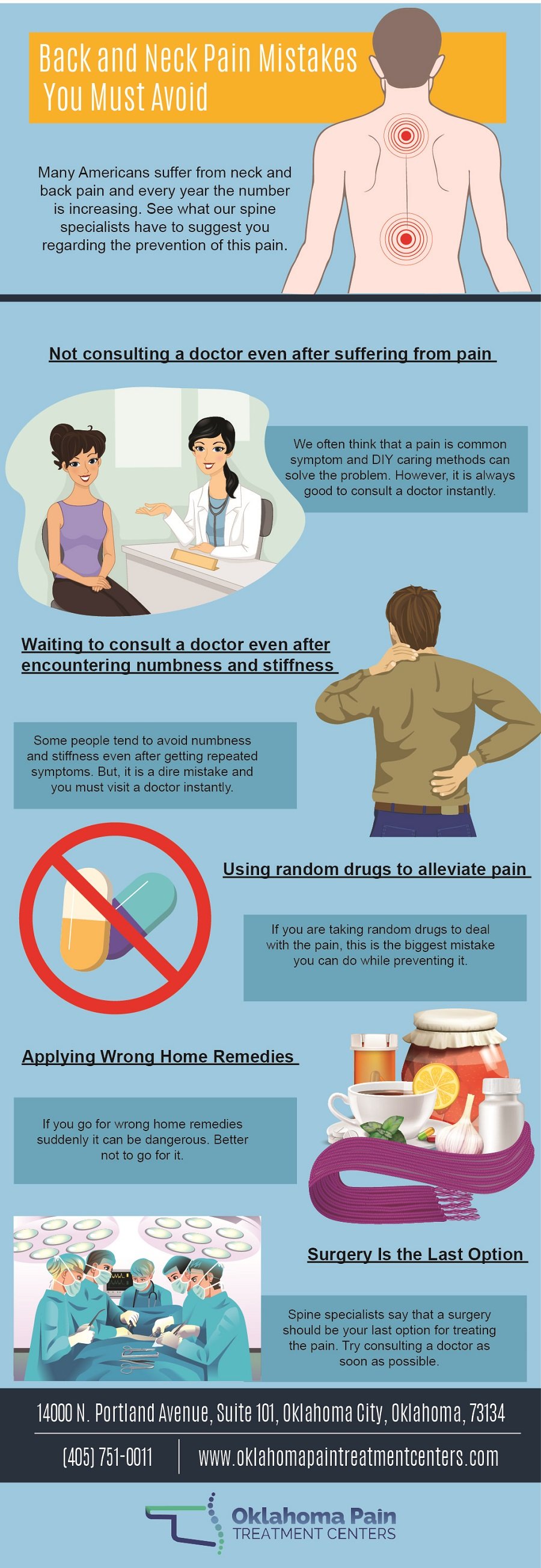 Back And Neck Pain Mistakes You Must Avoid (Infographic)