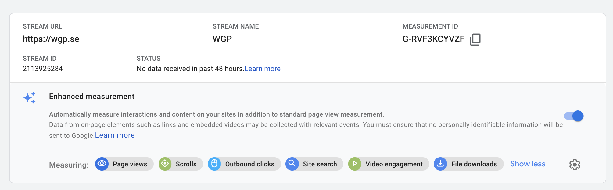 Enhanced measurement är ett välkommet tillägg till Google Analytics. Om det fungerar..