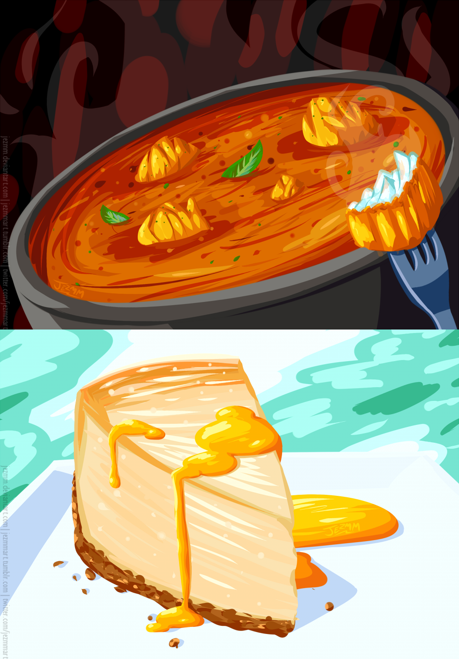 Fish Curry + Cheesecake