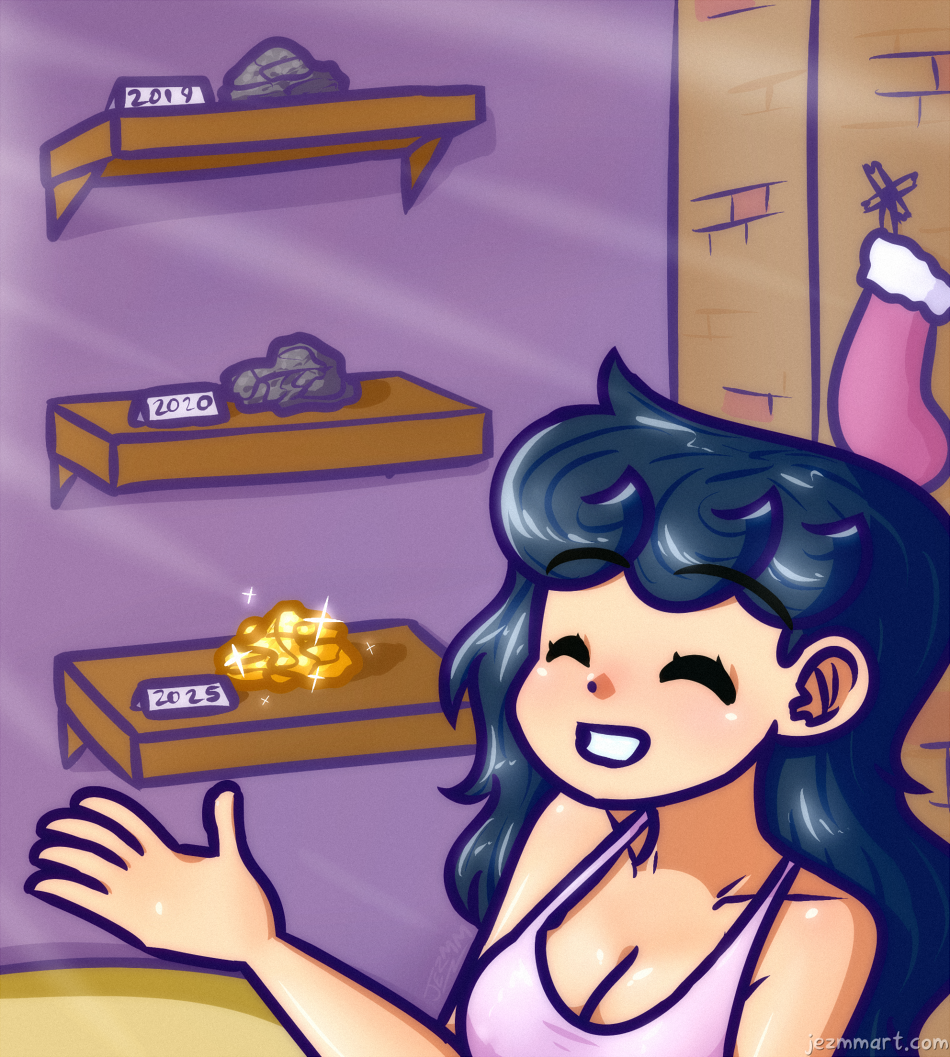 #ApricotCalendar 0 - Lump of coal