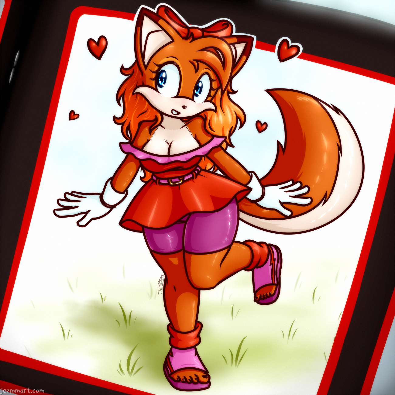 #AMaYandFriends 21/21: The fox OC from the fan art page of Sonic the Comic's Issue 97...