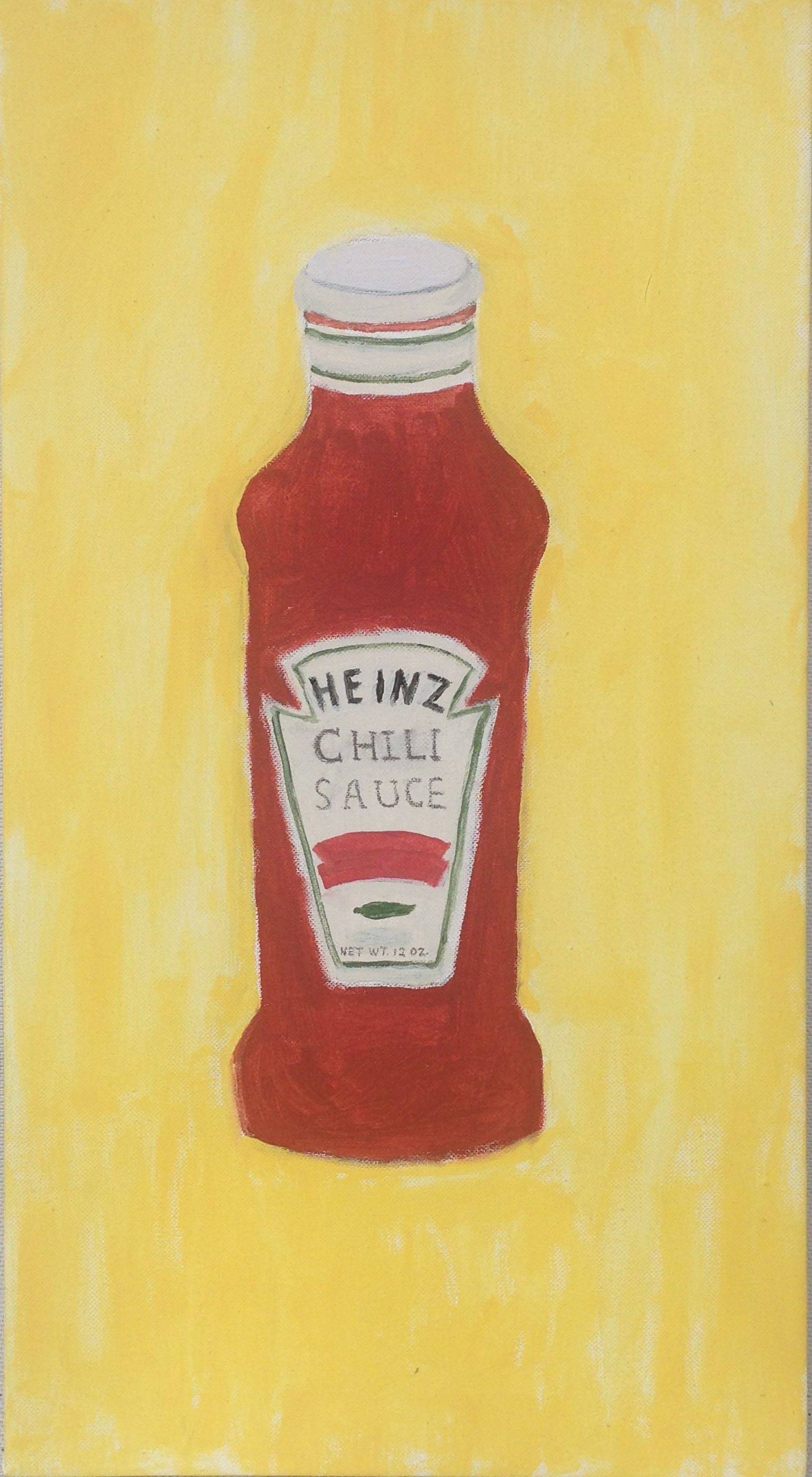 Chili Sauce, 12' x 24", house paint on canvas