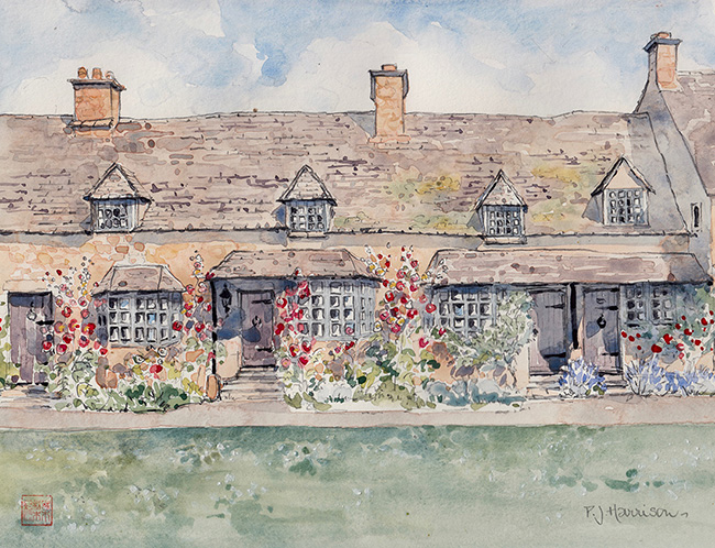 Fleabank, Broadway 12.5” x 15” £200
