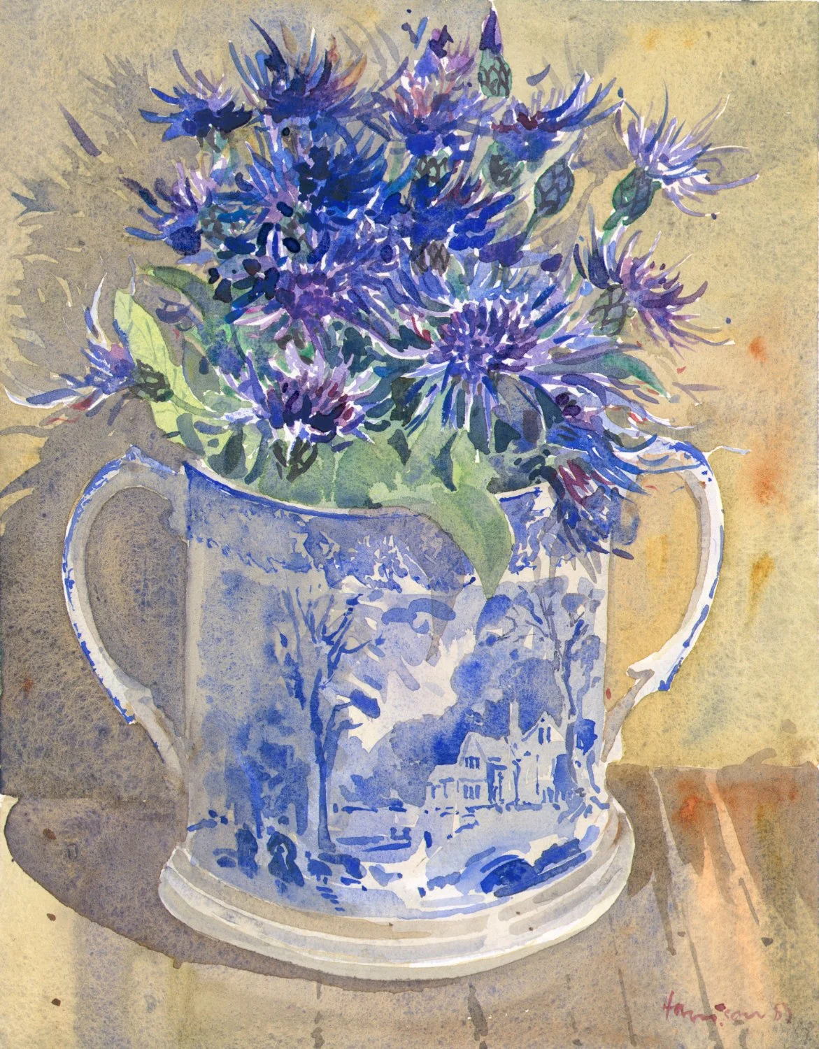 Cornflowers in a Mug by Michael Henry Harrison ~ 50 Limited Edition Prints