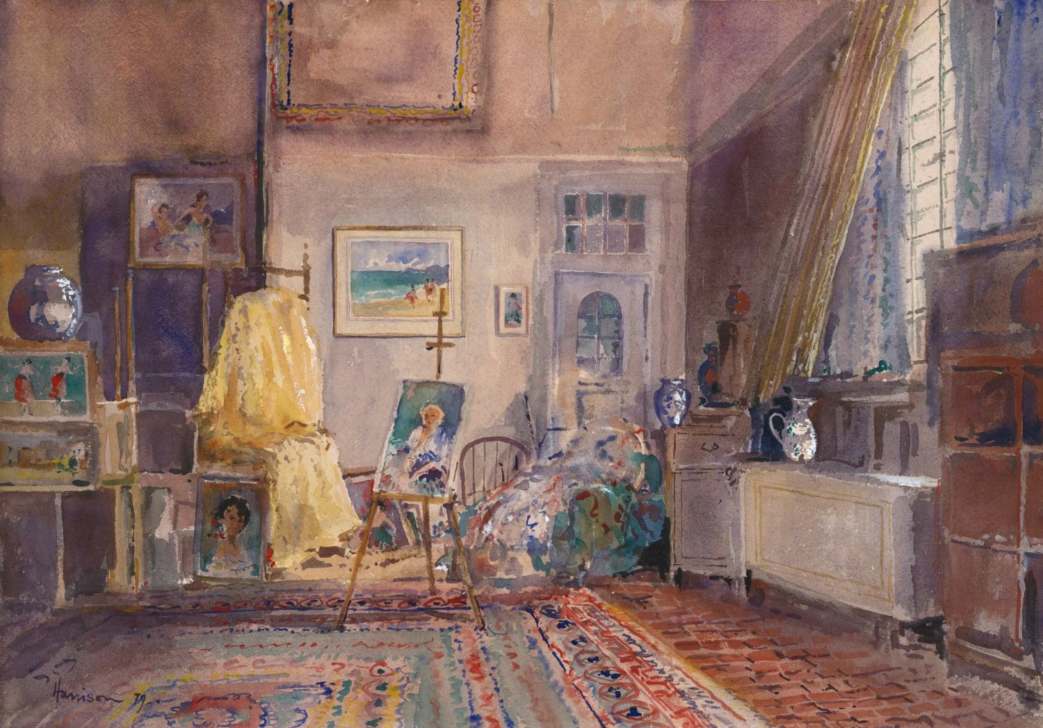Artist’s Studio, Rome by Michael Henry Harrison ~ 50 Limited Edition Prints