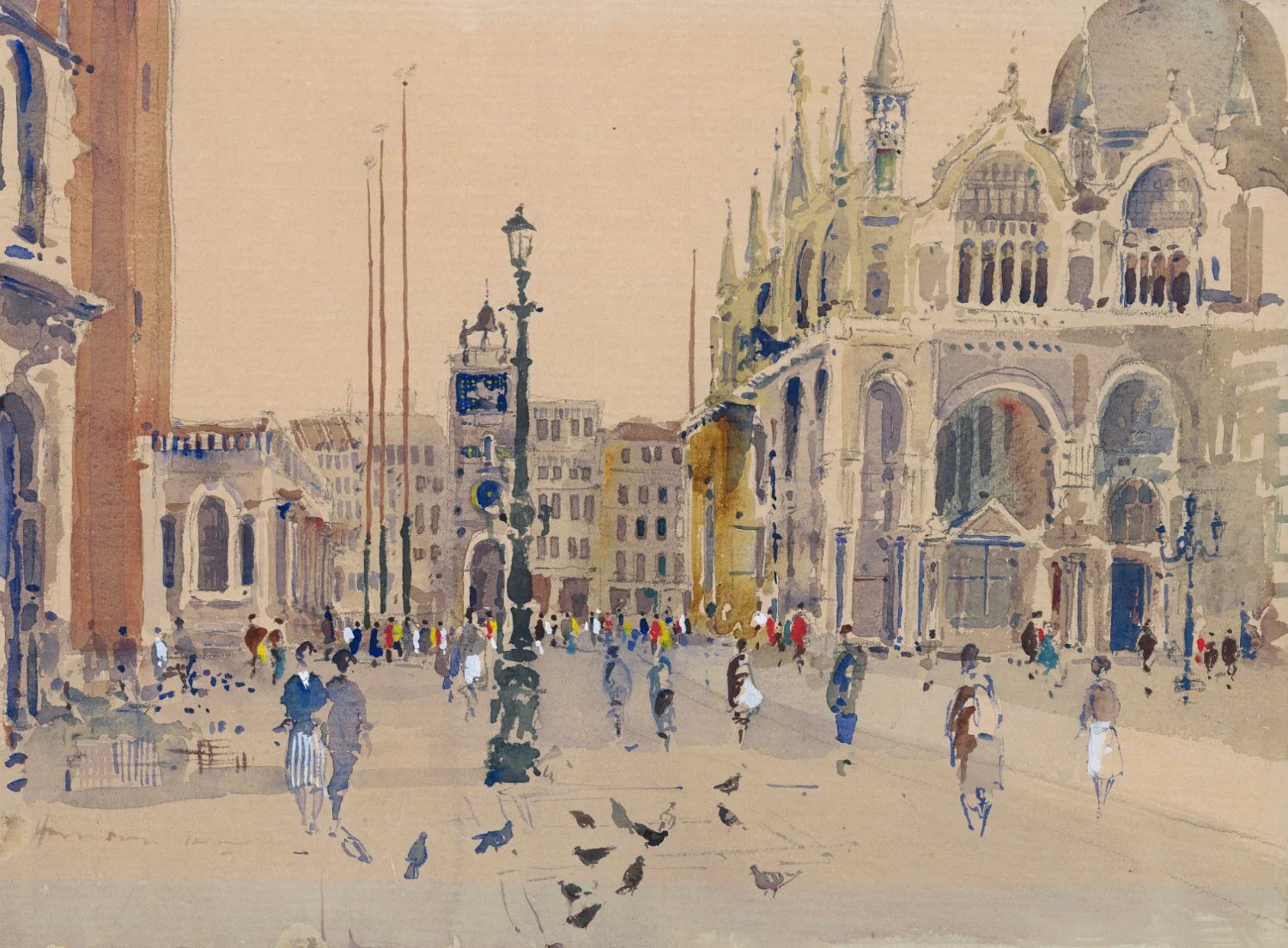 Piazza San Marco, Venice by Michael Henry Harrison ~ 50 Limited Edition Prints