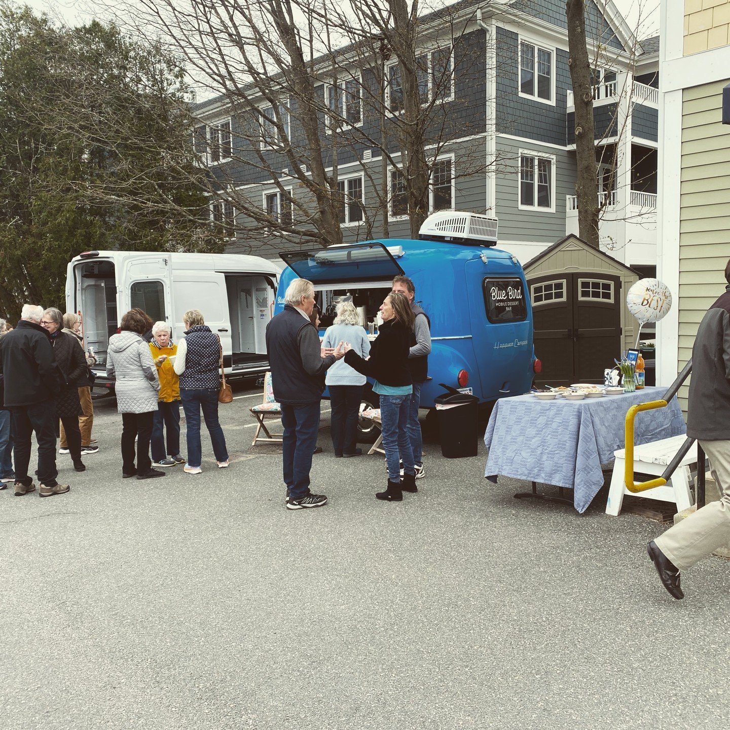 April is Volunteer Appreciation Month! We appreciate our volunteers EVERY DAY, but thought it would be nice to celebrate them with a special afternoon of coffee &amp; desserts with the @bluebirdmobiledessertbar Root Beer floats, affogato, and delicio