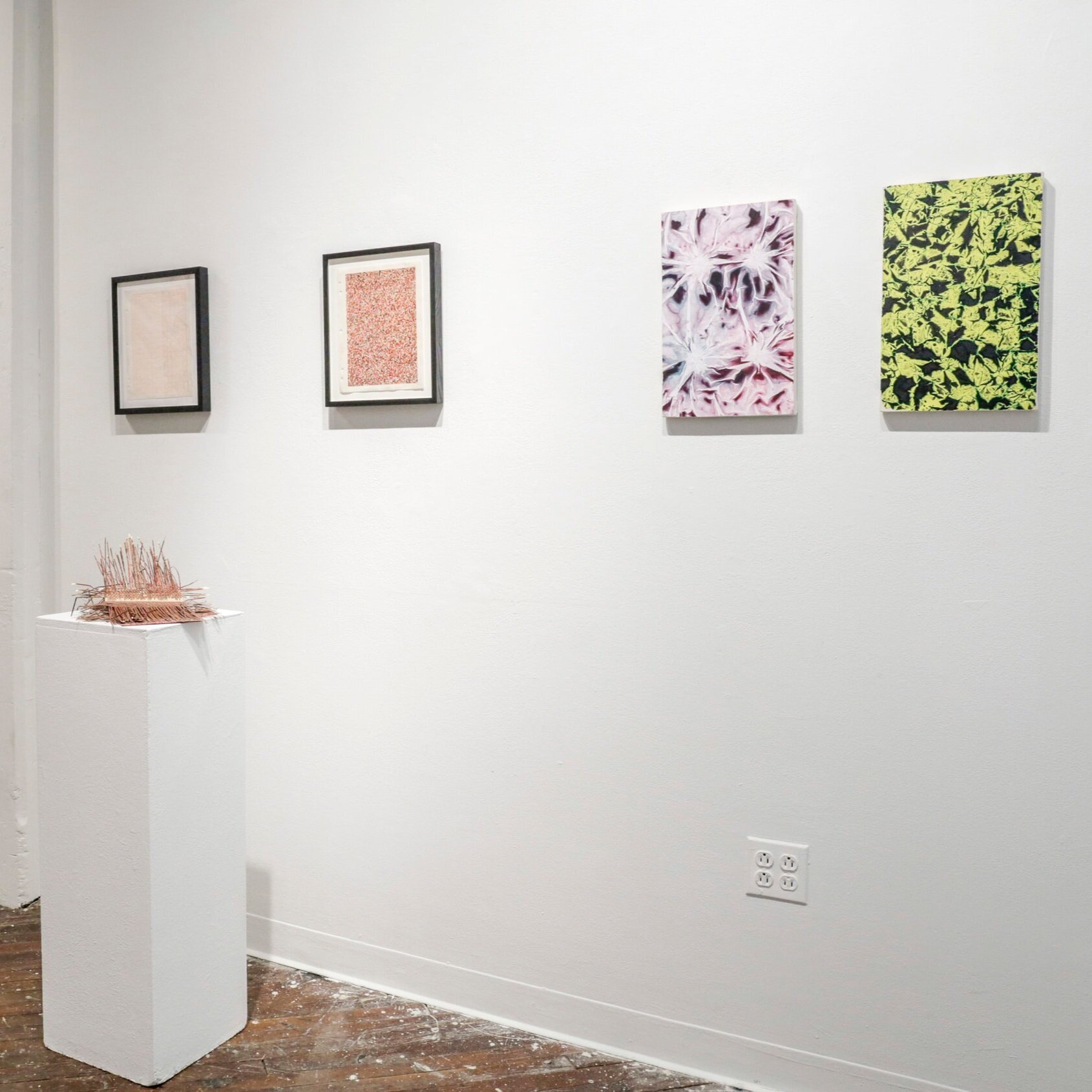  Bruce Wilhelm   Untitled  (right side)  Both works acrylic on canvas, 16"x10", 2018 