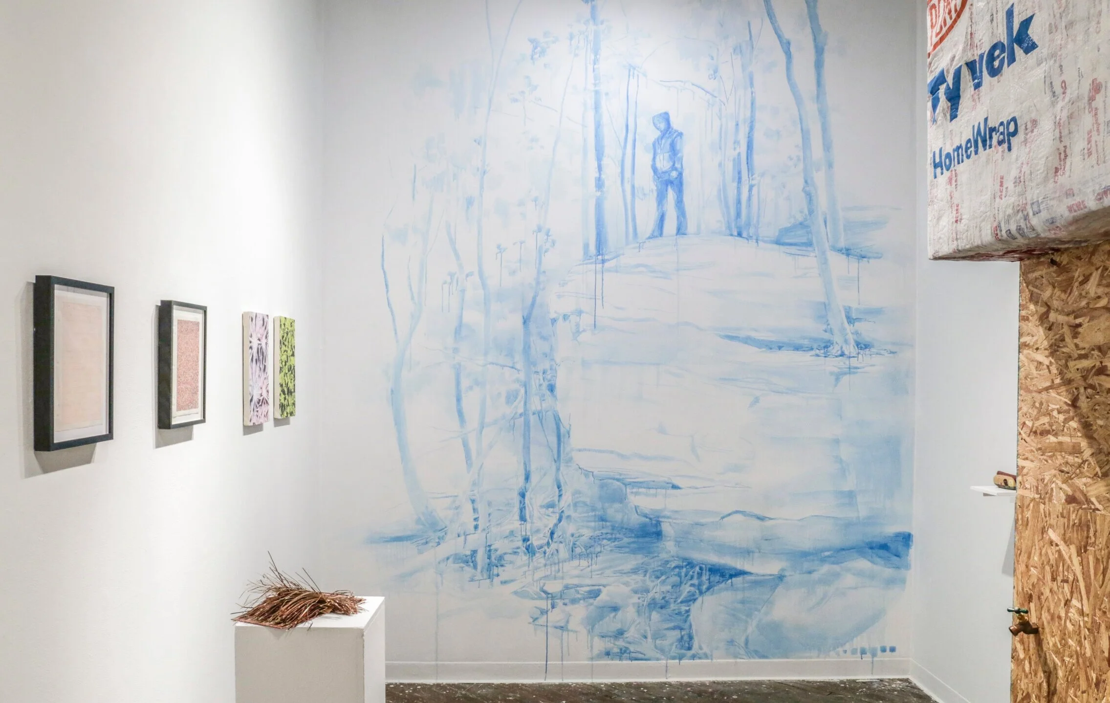  Cindy Stockton Moore   worlds end  (back wall)  Ink on wall, 144"x114", 2019 