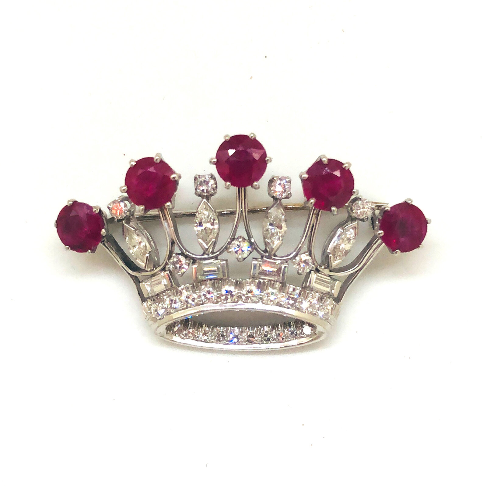 Diamond and Ruby Brooch (SOLD)