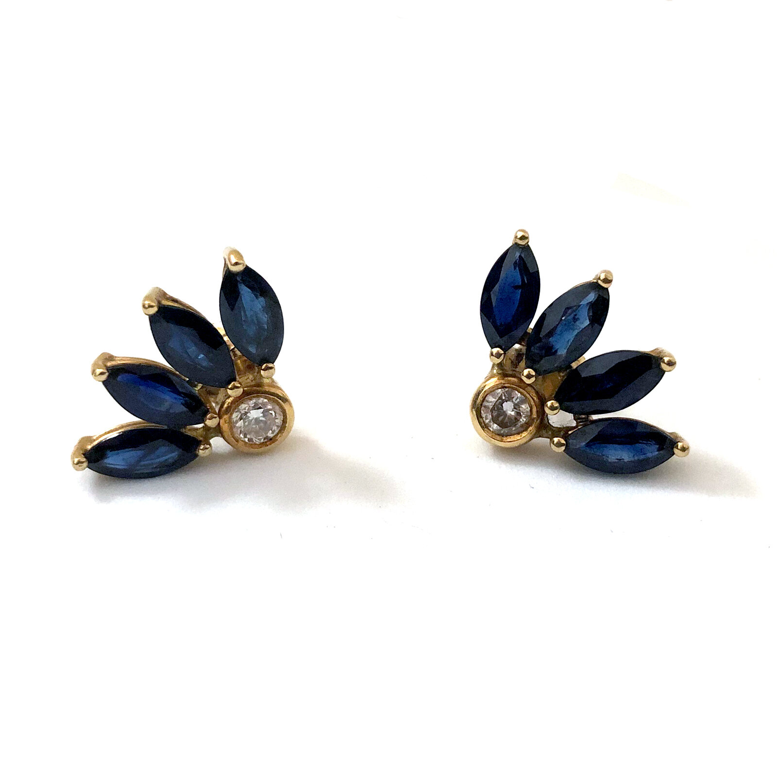 Diamond and Sapphire Earrings