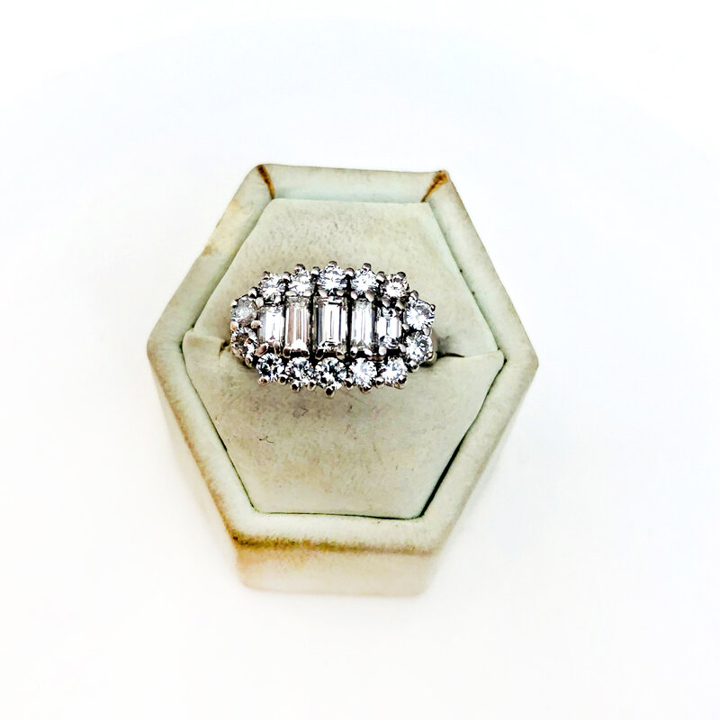 1930s Diamond Cocktail Ring