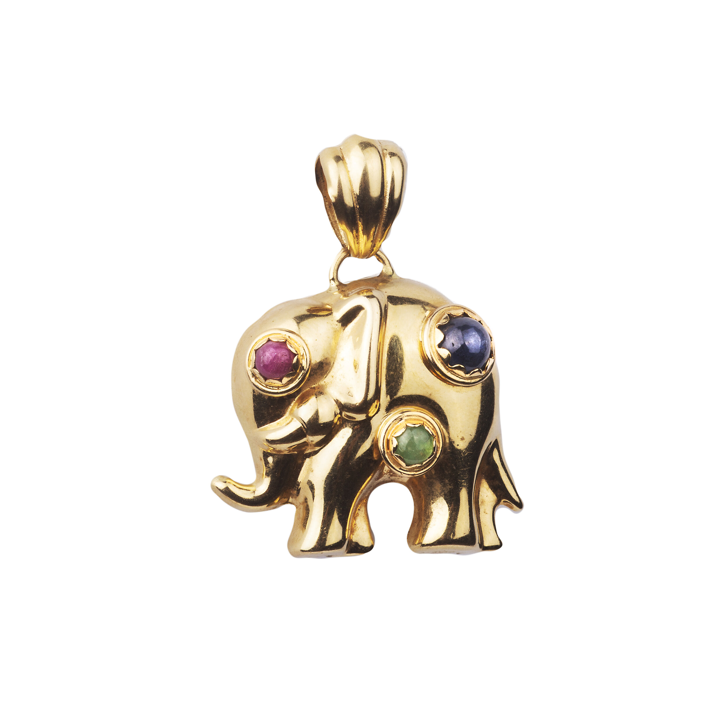 18ct Gold Elephant Pendant (SOLD)