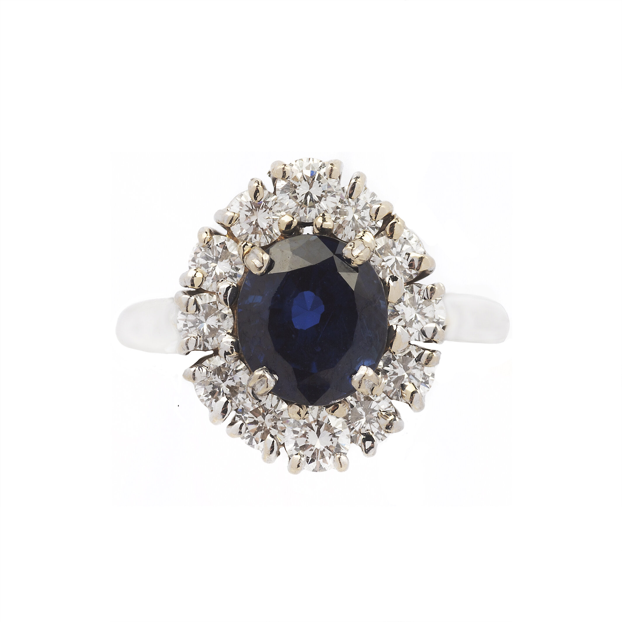 Vintage Gold, Diamond and Sapphire Ring