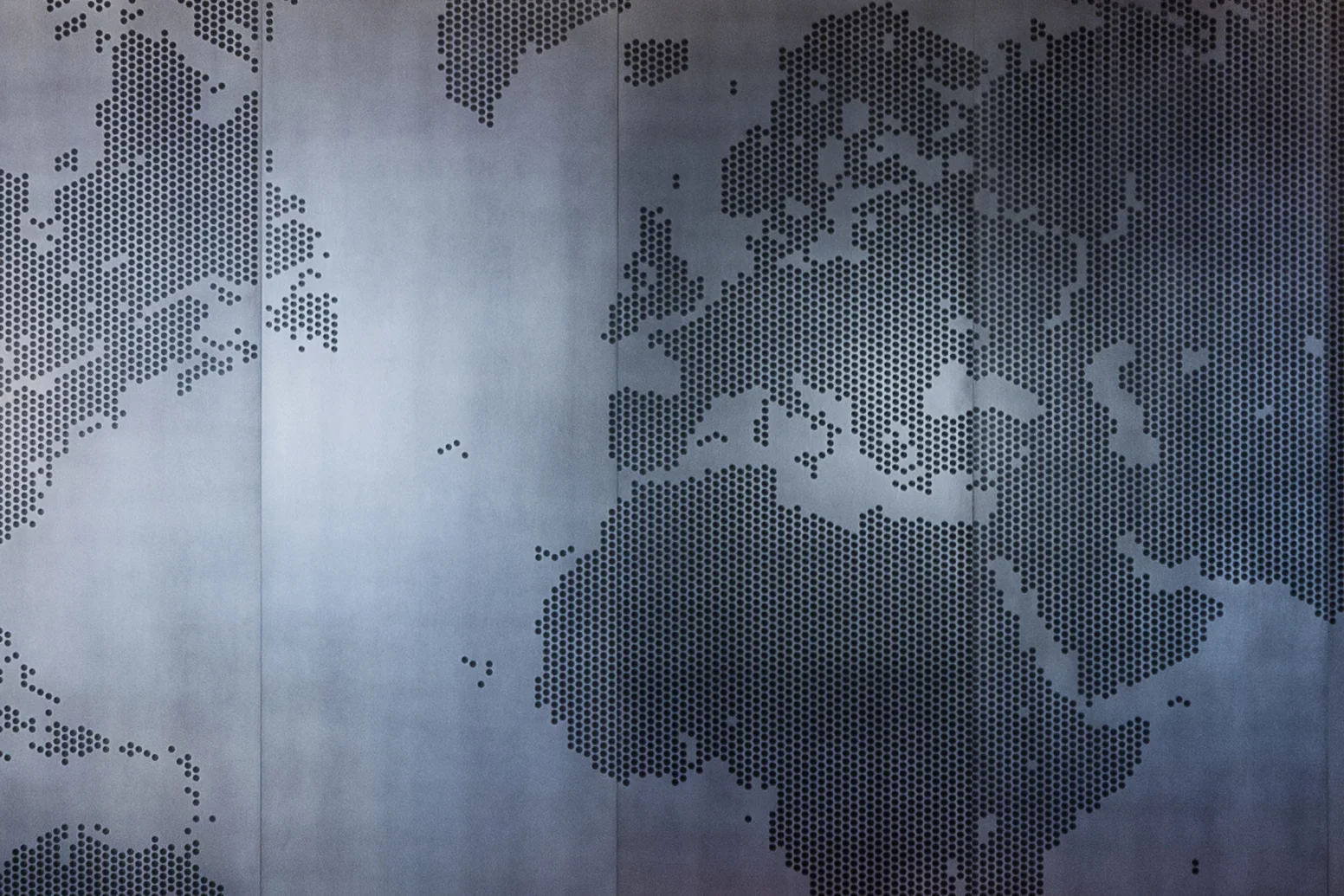 Laser Etched World Map