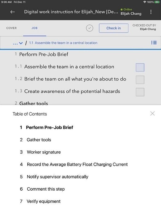 Lean Power standard operating procedures example