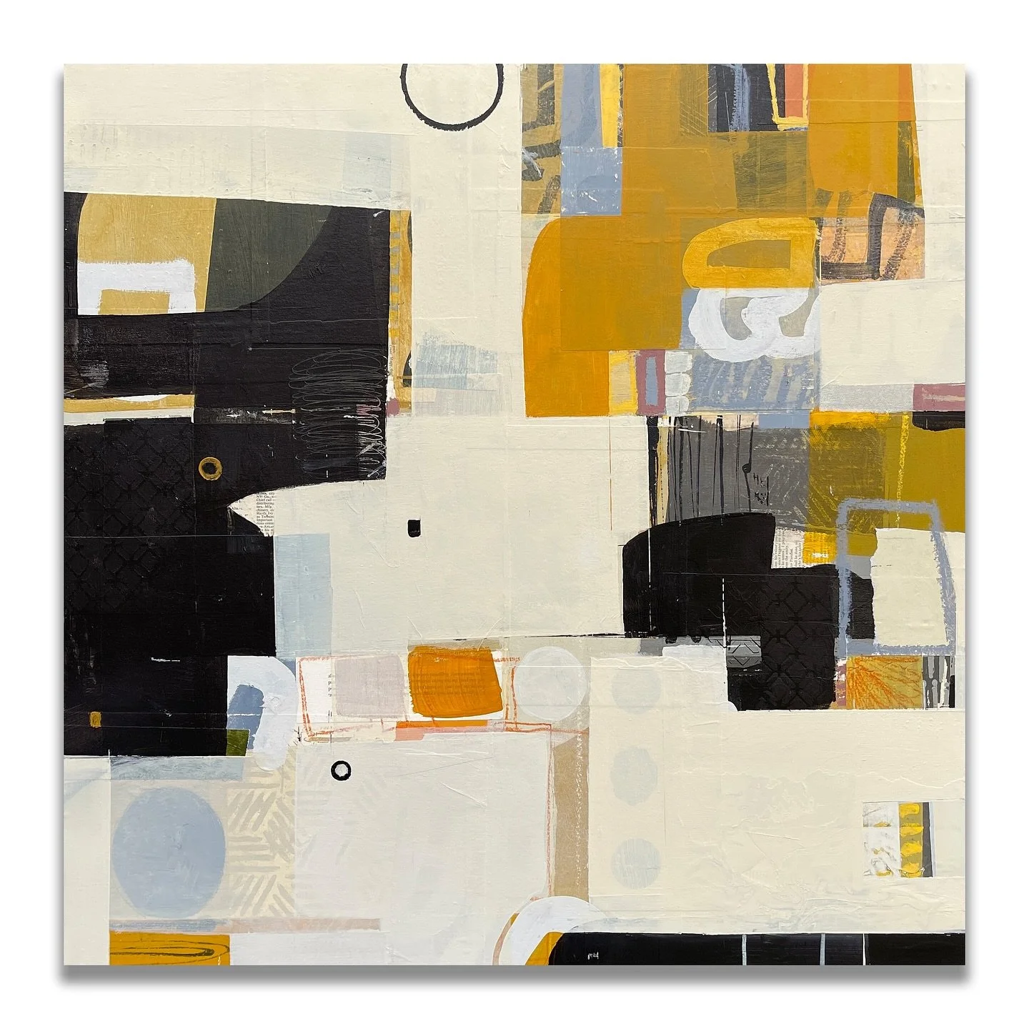 Shout Out Loud
30&rdquo;x30&rdquo; acrylic,collage and mixed mediums on panel