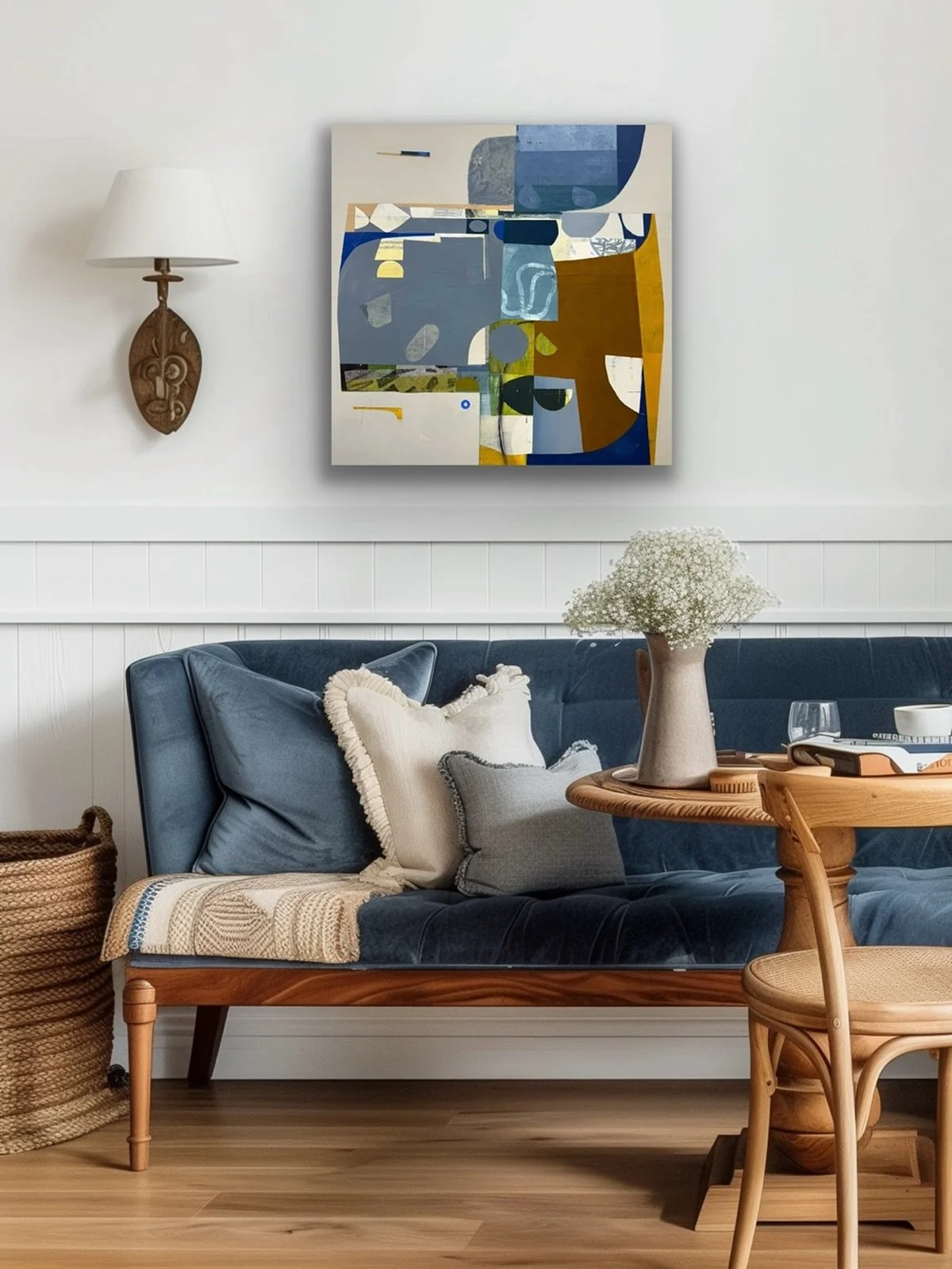 Between Measures
24&rdquo;x24&rdquo; acrylic, collage and mixed mediums on panel virtually installed courtesy of @artroomsapp 

#process #looking #artistlife #abstractpainting #nomap #followthework #deborahtcolter