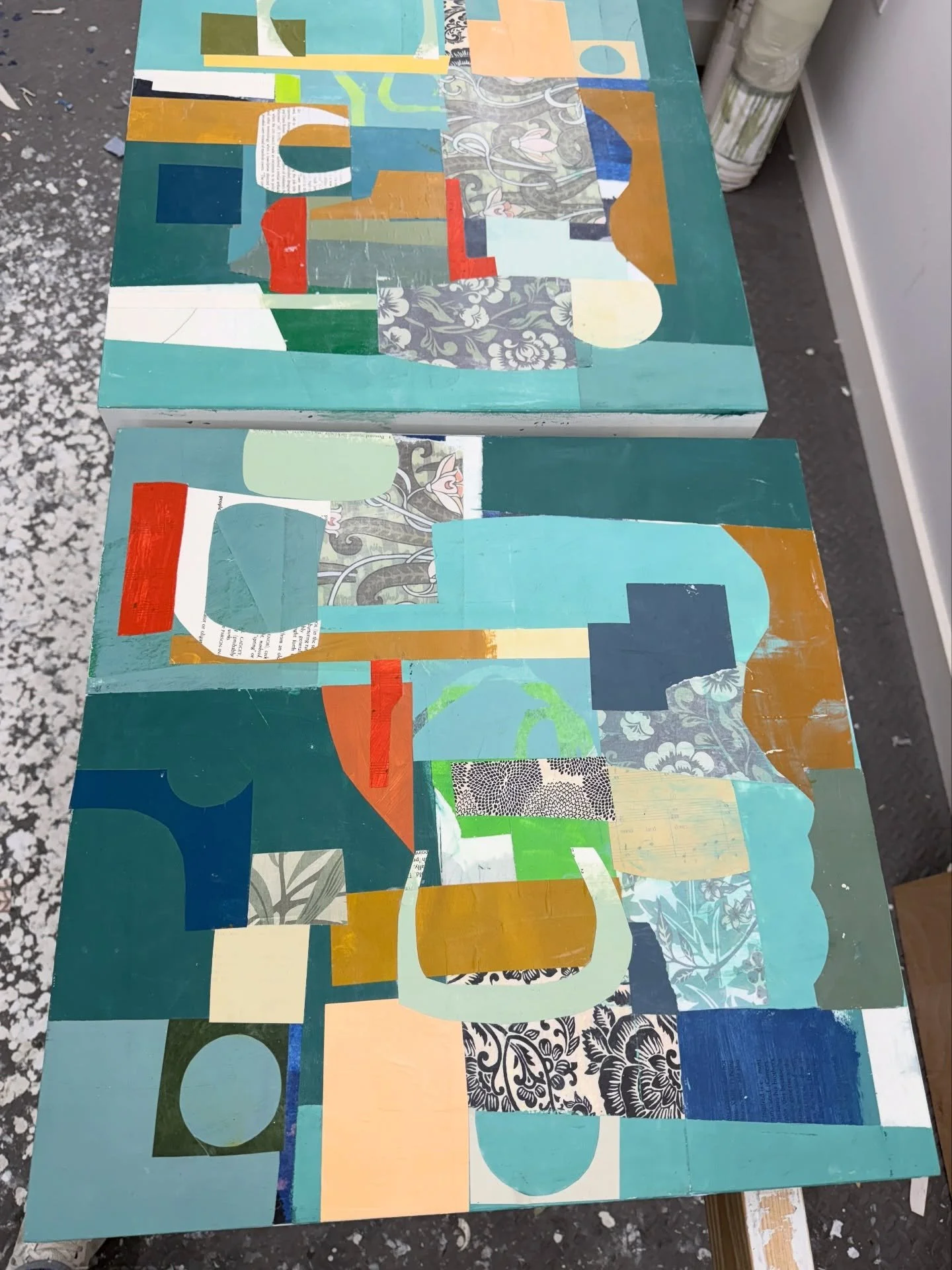 Underpinnings for 20&rdquo;x20&rdquo; panels in process 

Studio, Artist life, new beginnings, maker, these will change #deborahtcolter