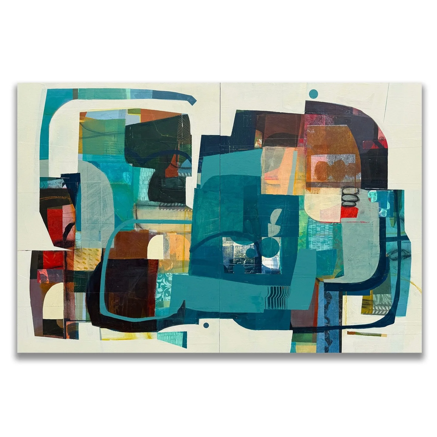 Here&rsquo;s to 2026 - may you be gentle. 🙏

In Its Own Keeping
40&rdquo;x 60&rdquo; acrylic, collage and mixed medium diptych on two panels

Collage Artist, Art Gallery, Abstract Collage, Contemporary Collage Artist, New and Contemporary, Modern Ab