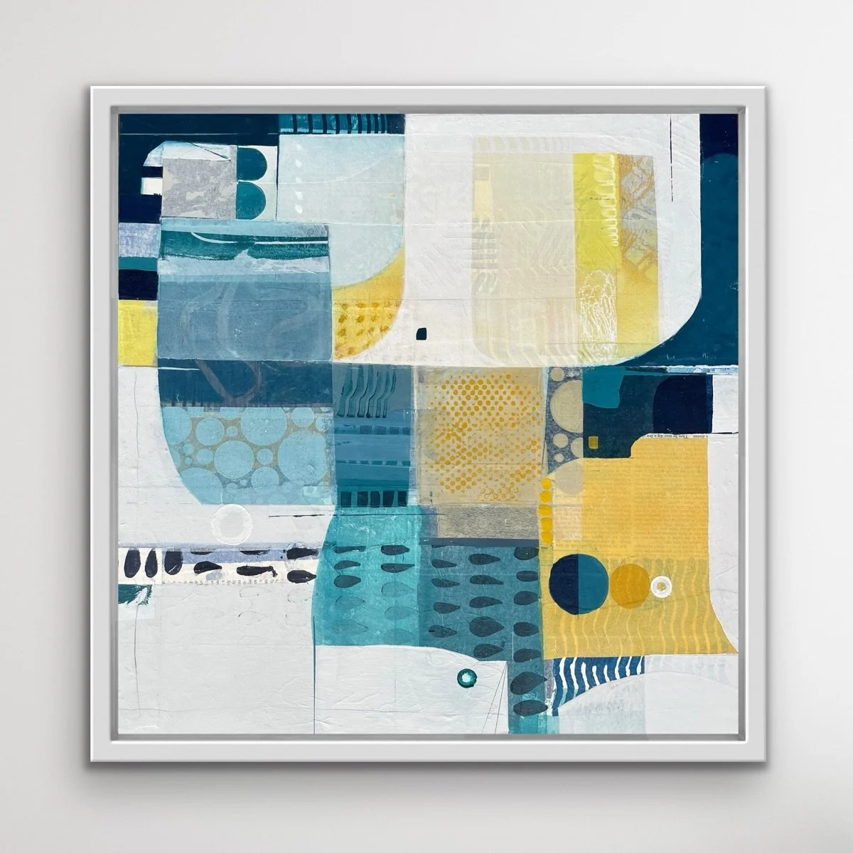 Drops in the Ocean 
16&rdquo;x16&rdquo; acrylic, collage and mixed mediums on panel - framed
Available @bennettgalleriesnashville 

Abstract Collage, Gallery Wall, Contemporary Collage Artist, Small Painting Collection , Modern Abstract, Contemporary