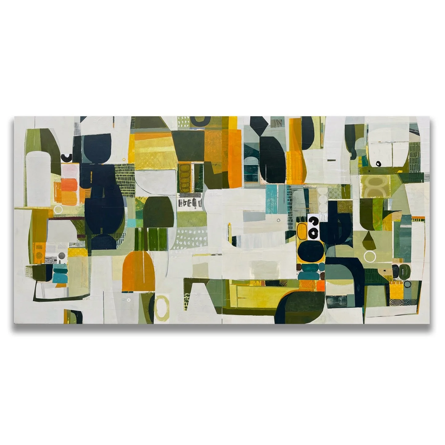 Beggars Banquet 
48&rdquo;x 96&rdquo; acrylic, collage and mixed medium diptych on panels

Artist Life, Art Gallery, Abstract Collage, Contemporary Abstract Artist, Contemporary Art Collectors, Art Collectors, Interior Designers, Art Commissions, Cor