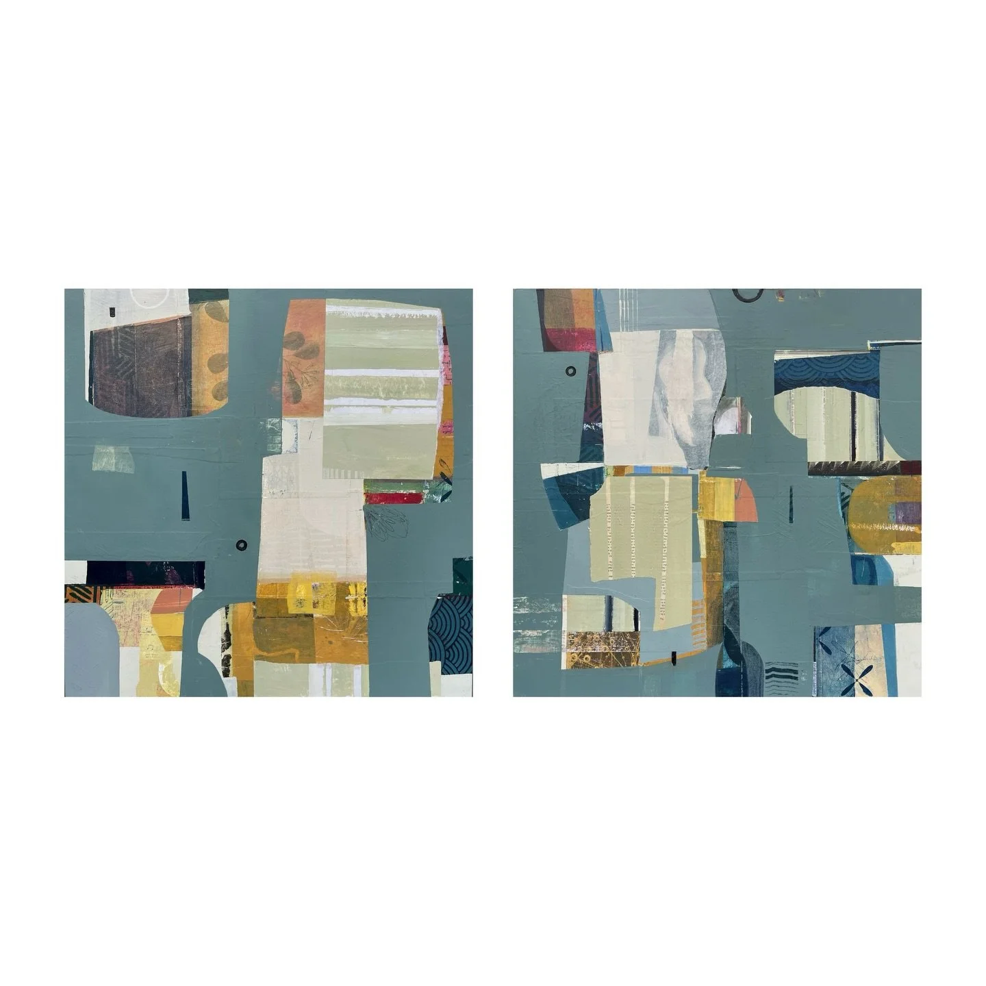 I always loved the way these two speak to each other. 
Currently available @art3gallery in Manchester, NH

Maybe It&rsquo;s Time 24&rdquo;x24&rdquo; 
As I Recall. 24&rdquo;x 24&rdquo;

Contact the gallery for further information or to see this pair i