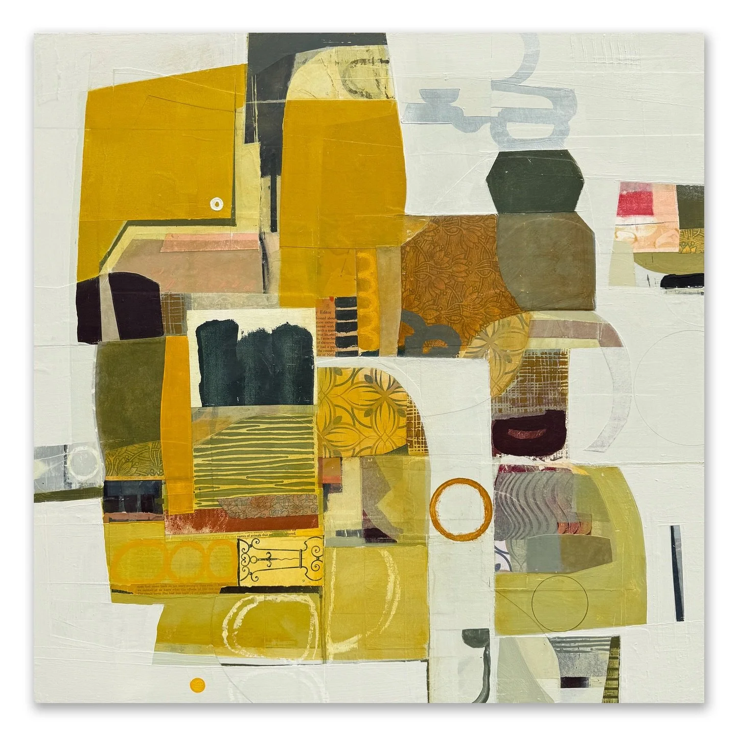 Coming Around Again 
30&rdquo;x 30&rdquo; acrylic, collage and mixed mediums on panel

Currently on view @leftbankgalleries #wellfleet 

Abstract Collage, Contemporary Abstract Artist, Gallery wall, Modern Abstract, Contemporary Art Collectors, Art C