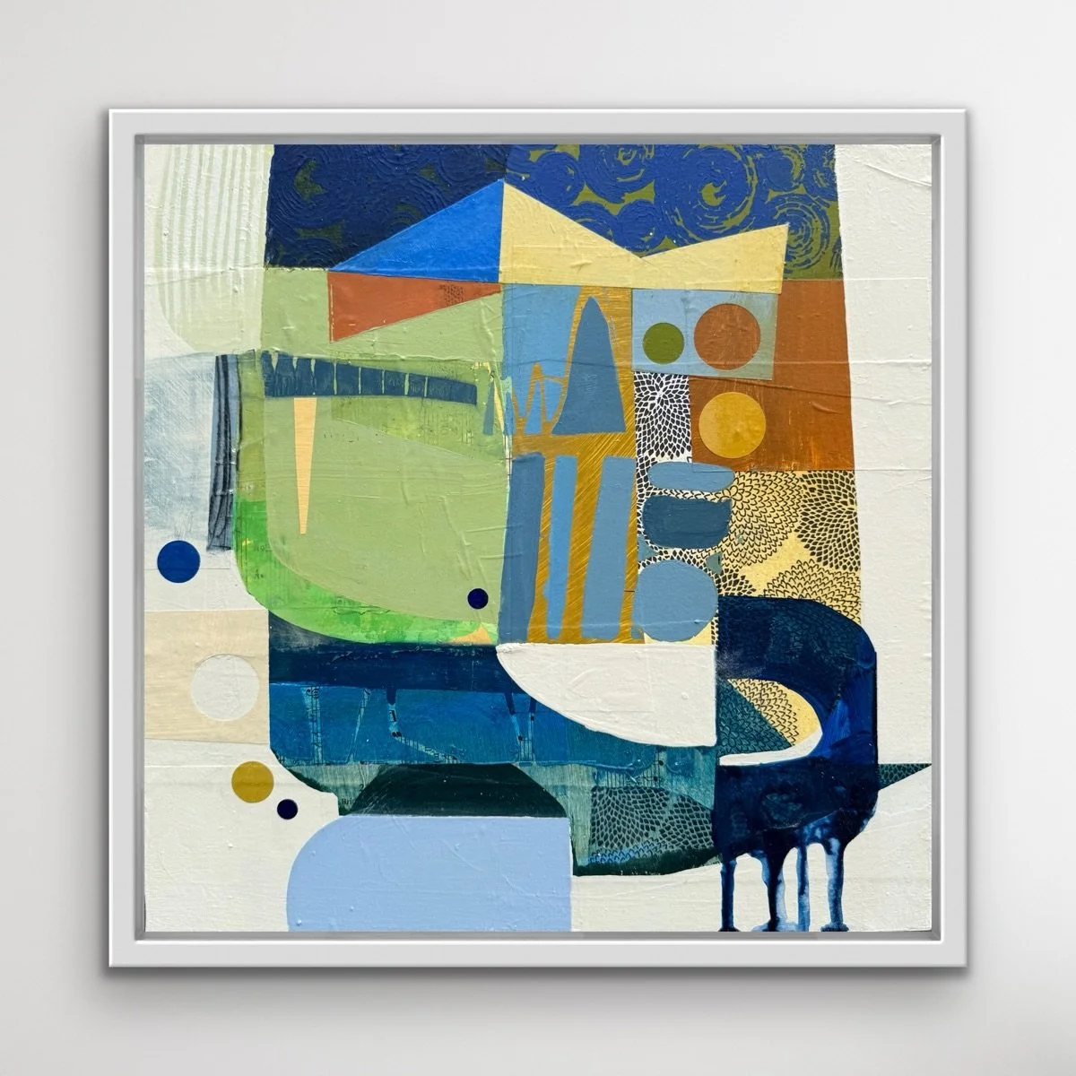 Walk Lightly 
12&rdquo;x 12&rdquo; acrylic, collage and mixed mediums on panel

Abstract, Art consultants, Artist life, Art gallery wall, Contemporary abstract, Painting, #deborahtcolter