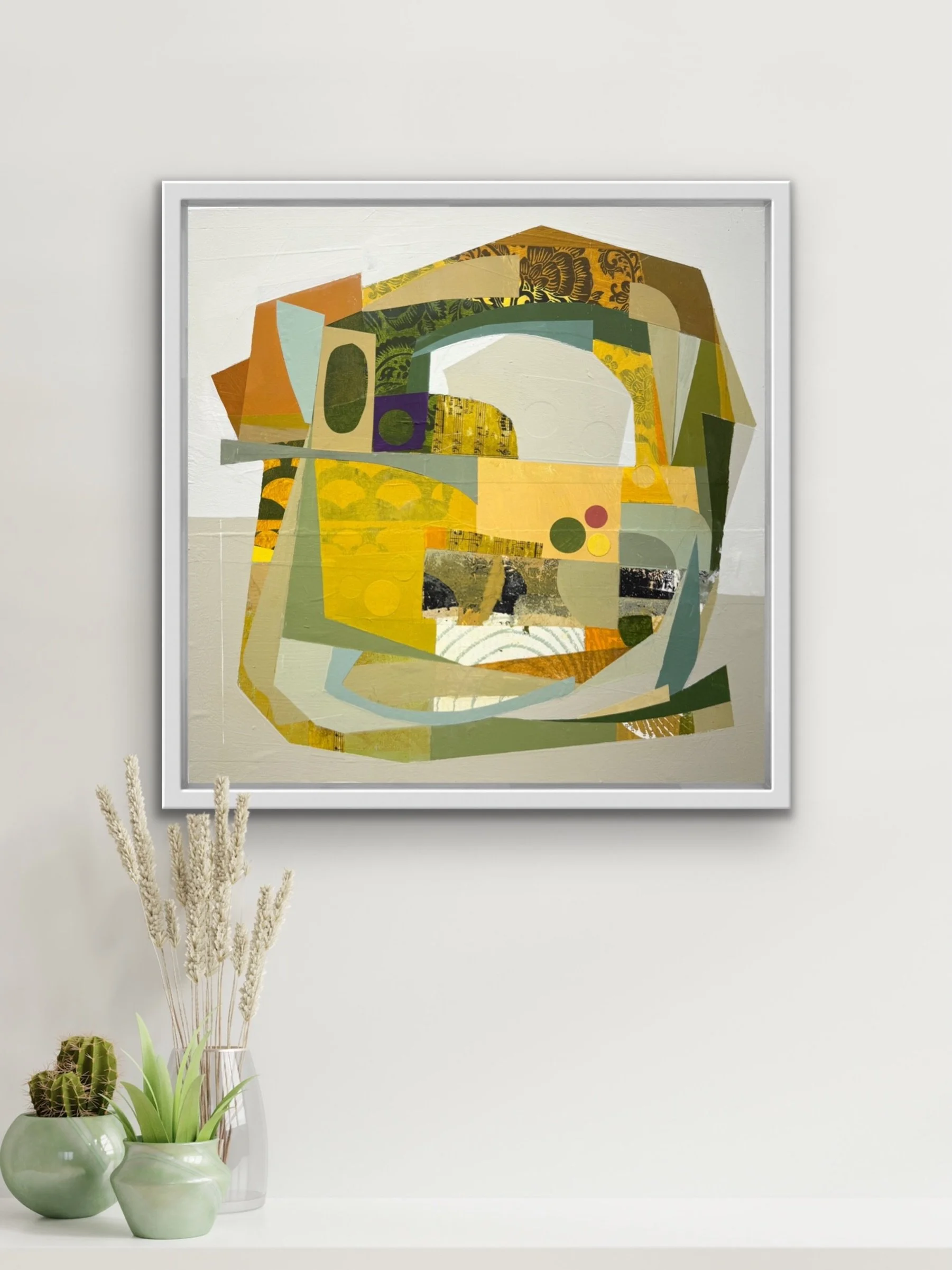 Exempla 16&rdquo;x16&rdquo; acrylic, collage and mixed mediums on panel in a virtual space by @artroomsapp 

&ldquo;We are not here to fit in, be well balanced, or provide exempla for others. We are here to be eccentric, different, perhaps strange, p