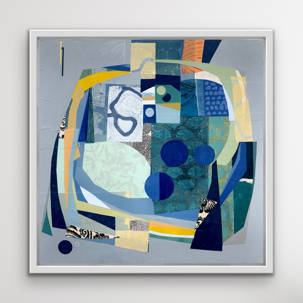 &ldquo;My freedom consists in my moving about within the narrow frame that I have assigned myself for each one of my undertakings.&rdquo; - Richard Diebenkorn

Punch the Clock
16&rdquo;x16&rdquo; acrylic, collage and mixed mediums on panel
New in the