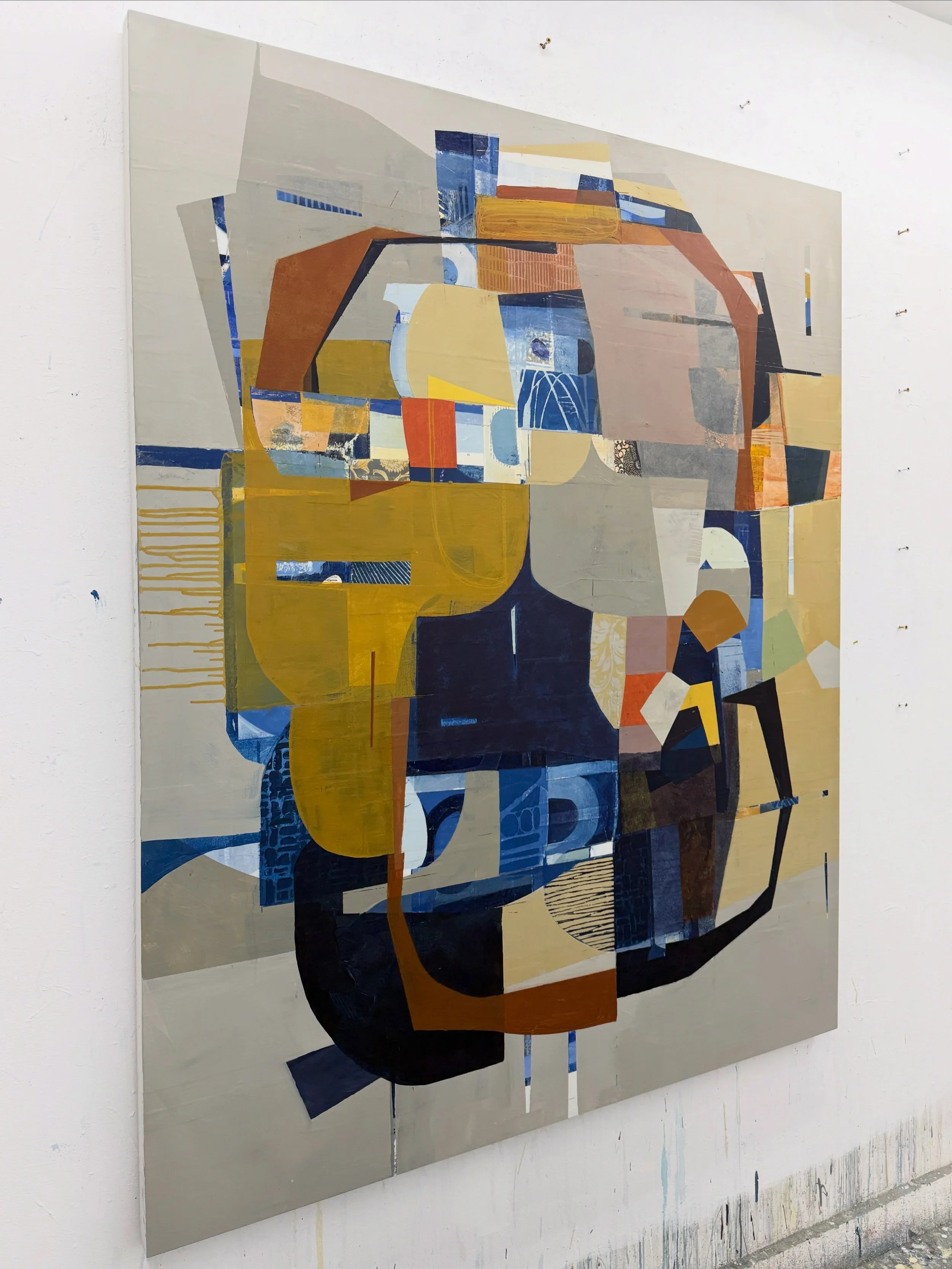 Studio wall 60&rdquo;x 48&rdquo; work in progress&hellip;

Abstract life, interiors, art collector, art consultants, artist life #deborahtcolter