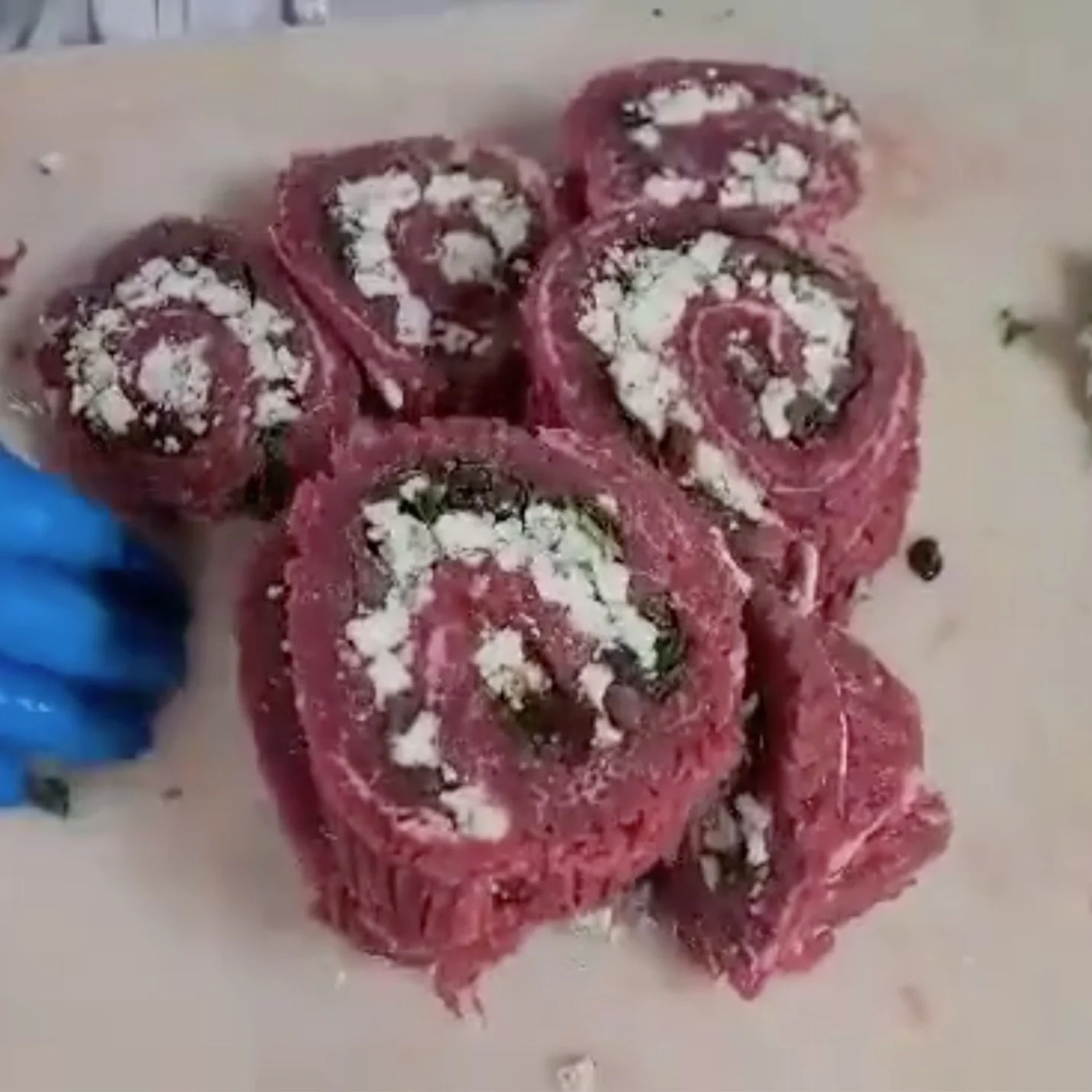 Mediterranean Stuffed Flank Steak Pinwheels