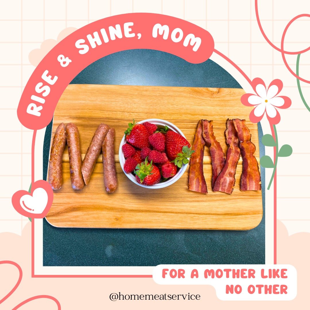 🌷 Make Mom's Day Extra Special with Breakfast in Bed! 🍳Bacon, eggs, &amp; fresh fruit - we have everything you need to whip up a heartwarming meal right at home:
🍽️ 𝗙𝗿𝗲𝘀𝗵𝗹𝘆 𝗠𝗮𝗱𝗲 𝗦𝗮𝘂𝘀𝗮𝗴𝗲: Our classic, ground breakfast sausage is p