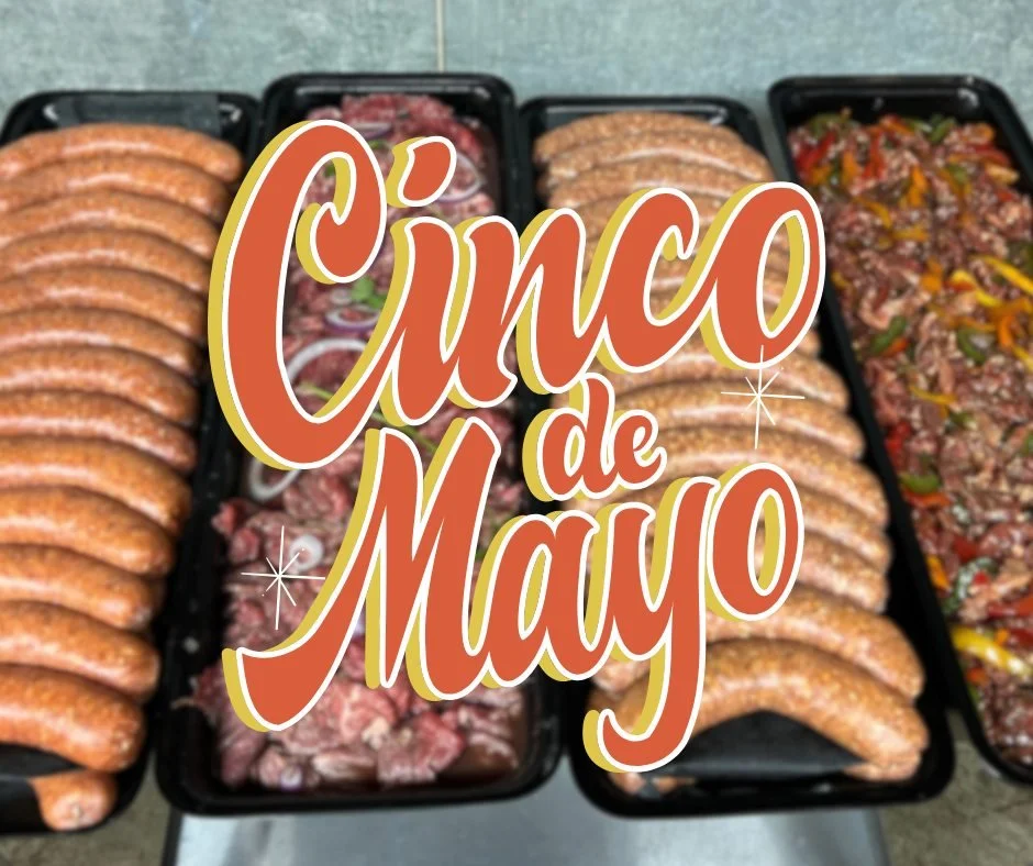 🌮 𝗚𝗘𝗧 𝗥𝗘𝗔𝗗𝗬 𝗙𝗢𝗥 𝗖𝗜𝗡𝗖𝗢 𝗗𝗘 𝗠𝗔𝗬𝗢! 🌮 The case is being set with everything you need for the ultimate fiesta! Whether you're firing up the grill or keeping it simple with a taco bar, we&rsquo;ve got both locations stocked and ready